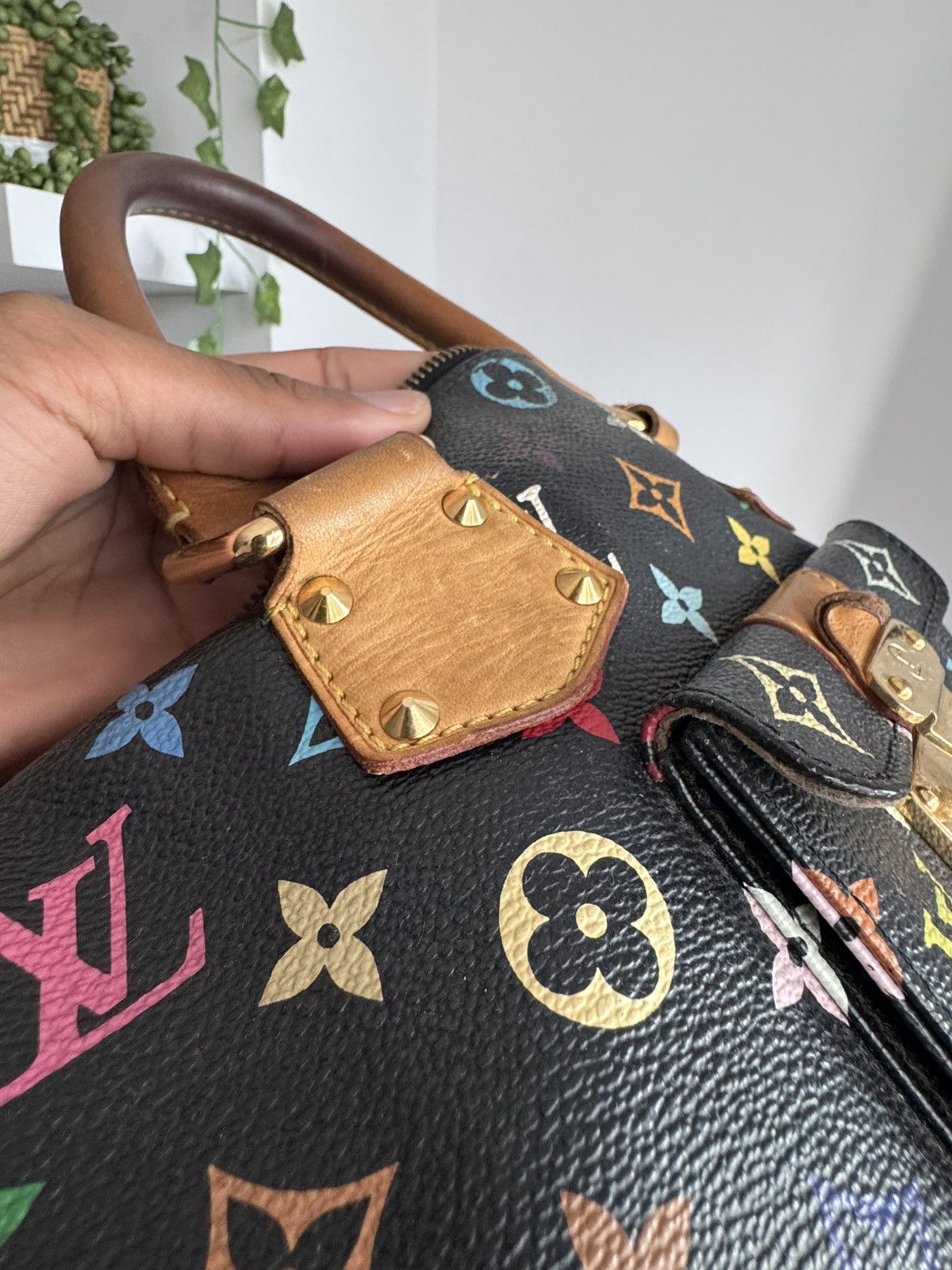 Louis Vuitton × Takashi Murakami Louis Vuitton x Murakami Vintage Leather Speedy Bag Size ONE SIZE - 16 Thumbnail