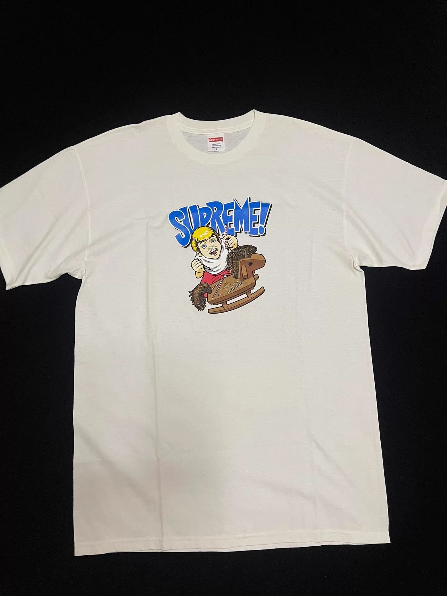 Supreme Supreme Sean Cleaver Art White L SS Tee Authentic Size US L / EU 52-54 / 3 - 1 Thumbnail