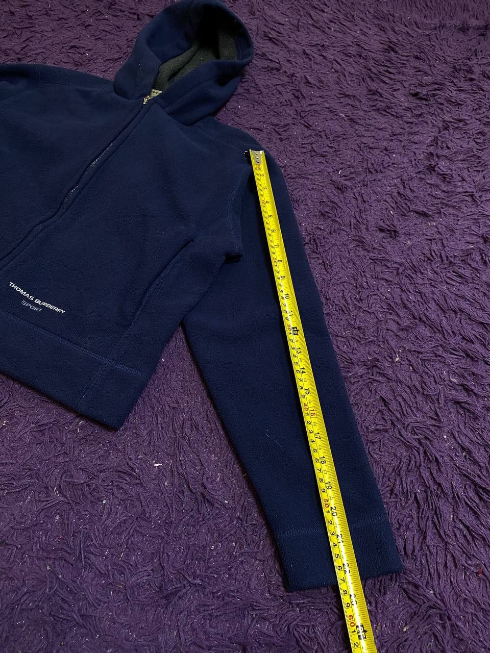 Burberry vintage crazy Y2K hoodie zip blue Thomas Burberry streetwear Size US S / EU 44-46 / 1 - 13 Thumbnail