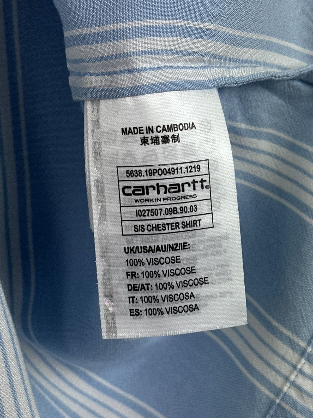 Carhartt Wip Carhartt WIP Chester Shirt Striped Short Sleeve Button Up Size US S / EU 44-46 / 1 - 7 Thumbnail