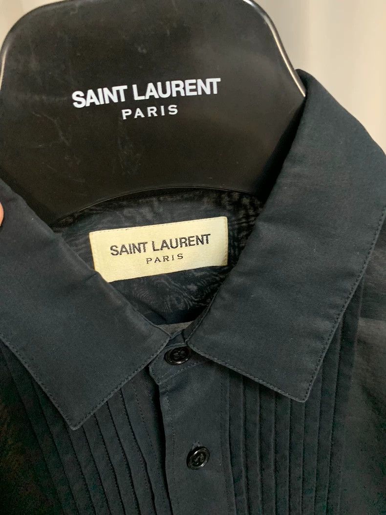 Saint Laurent Paris Saint Laurent Paris 2013FW organza sheer accordion shirt Size XS / US 0-2 / IT 36-38 - 2 Thumbnail