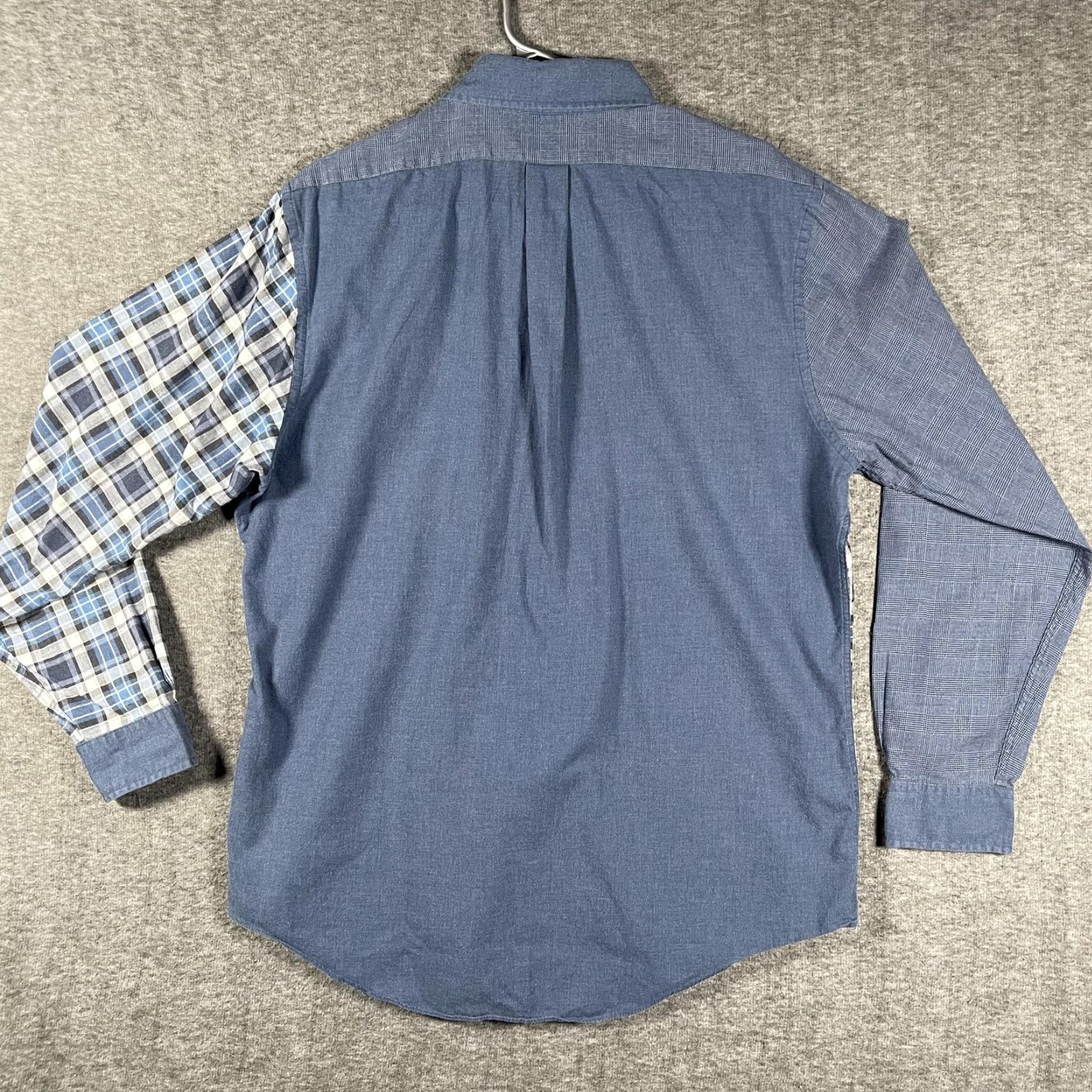 Brooks Brothers Brooks Brothers Shirt Mens Large Blue Regent Button Down Long Sleeve Patchwork Size US L / EU 52-54 / 3 - 3 Thumbnail