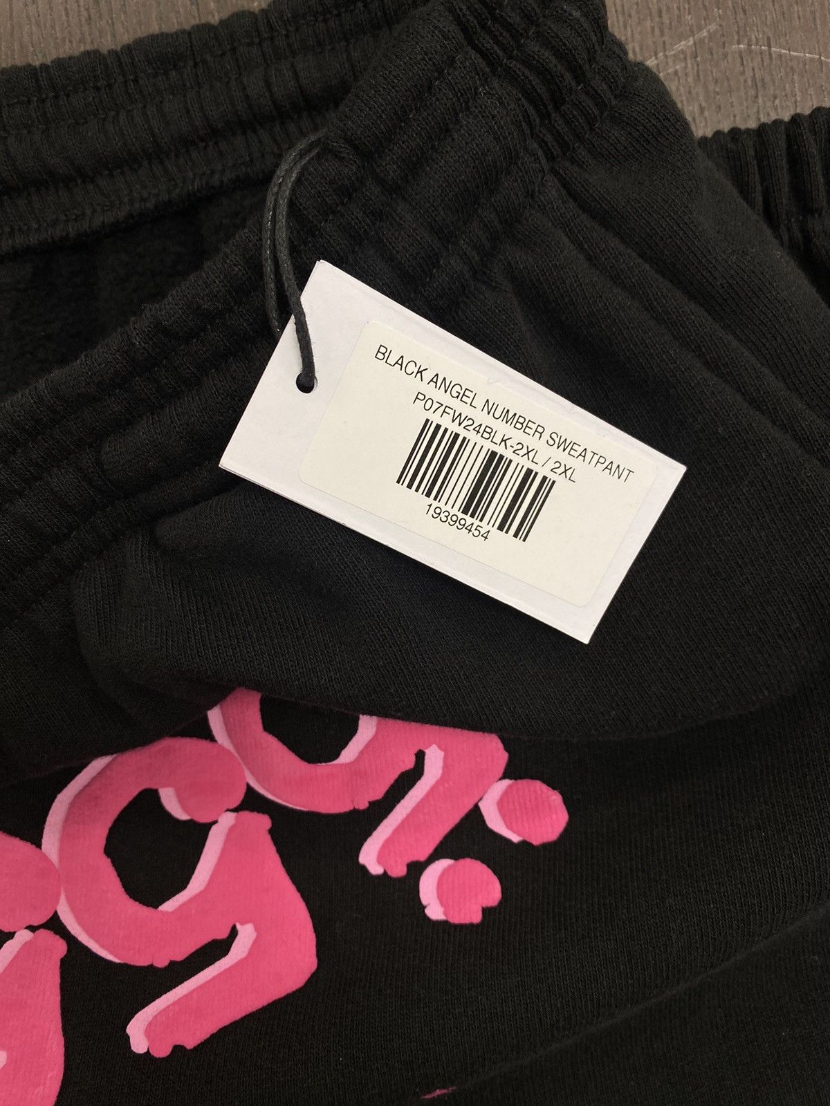 Sp5der Sp5der Angel Number Sweatpants Black/Pink Size US 36 / EU 52 - 4 Thumbnail