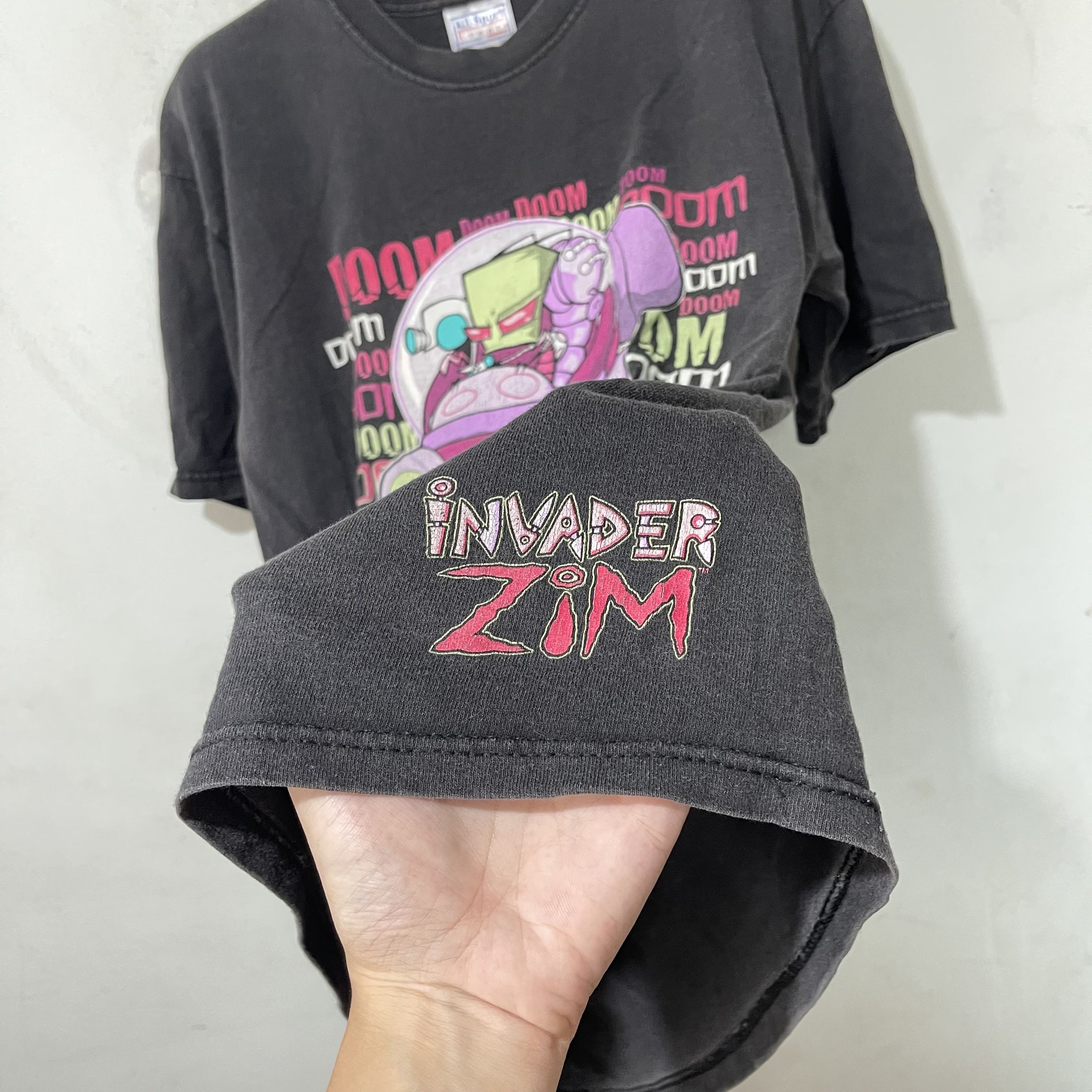 Vintage Vintage 2001 Invader Zim Doom Doom T-Shirt Size US M / EU 48-50 / 2 - 3 Thumbnail