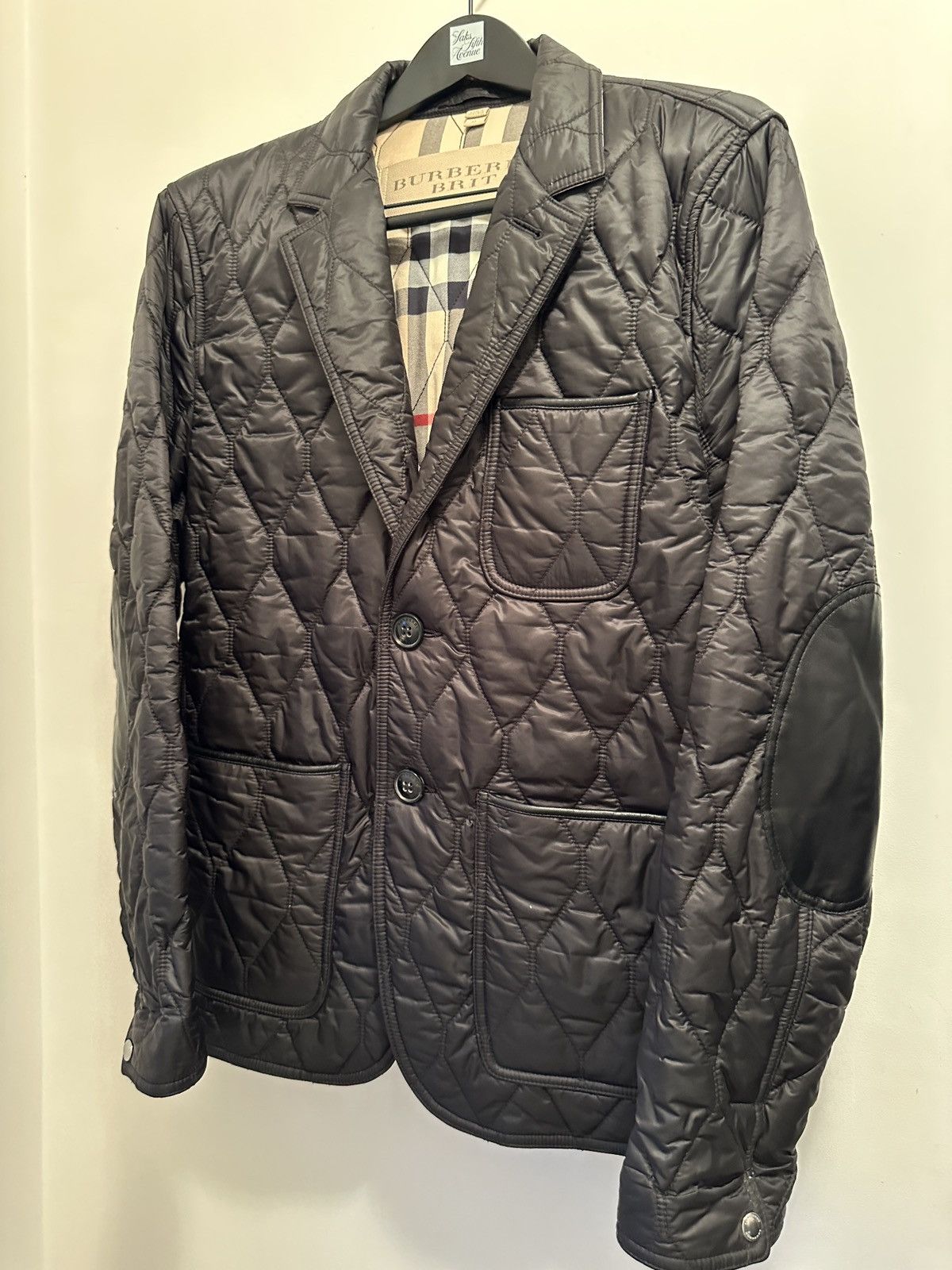 Burberry Burberry Brit Quilted Blazer Jacket Black Size Medium Size US M / EU 48-50 / 2 - 1 Thumbnail