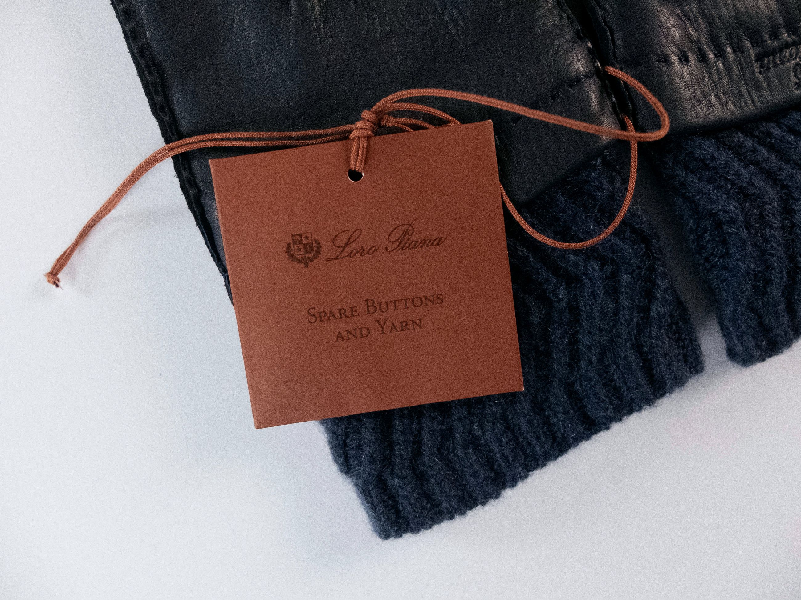 Loro Piana LORO PIANA navy deer leather & baby cashmere gloves Large Size ONE SIZE - 2 Thumbnail