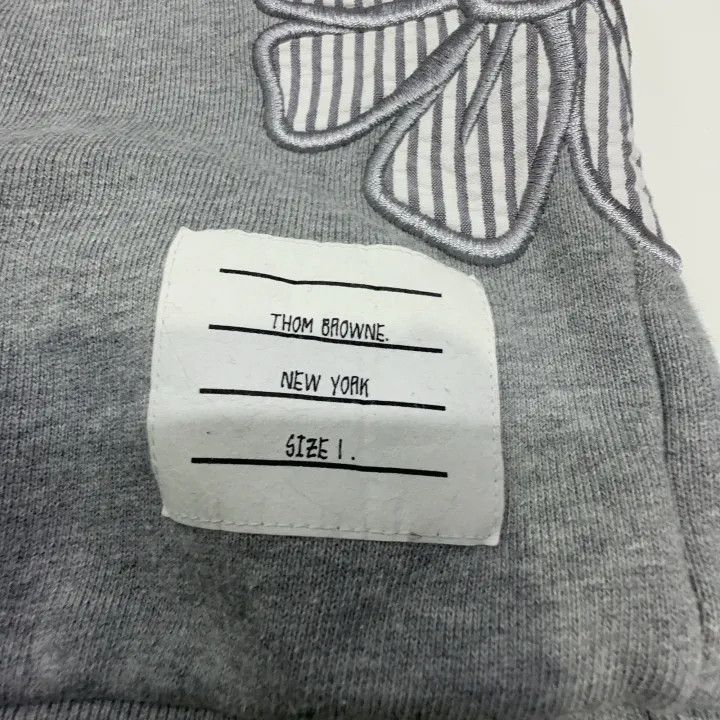 Thom Browne Thom Browne Gray Floral Embroidered Sweatshirt -2507 Size US S / EU 44-46 / 1 - 2 Thumbnail