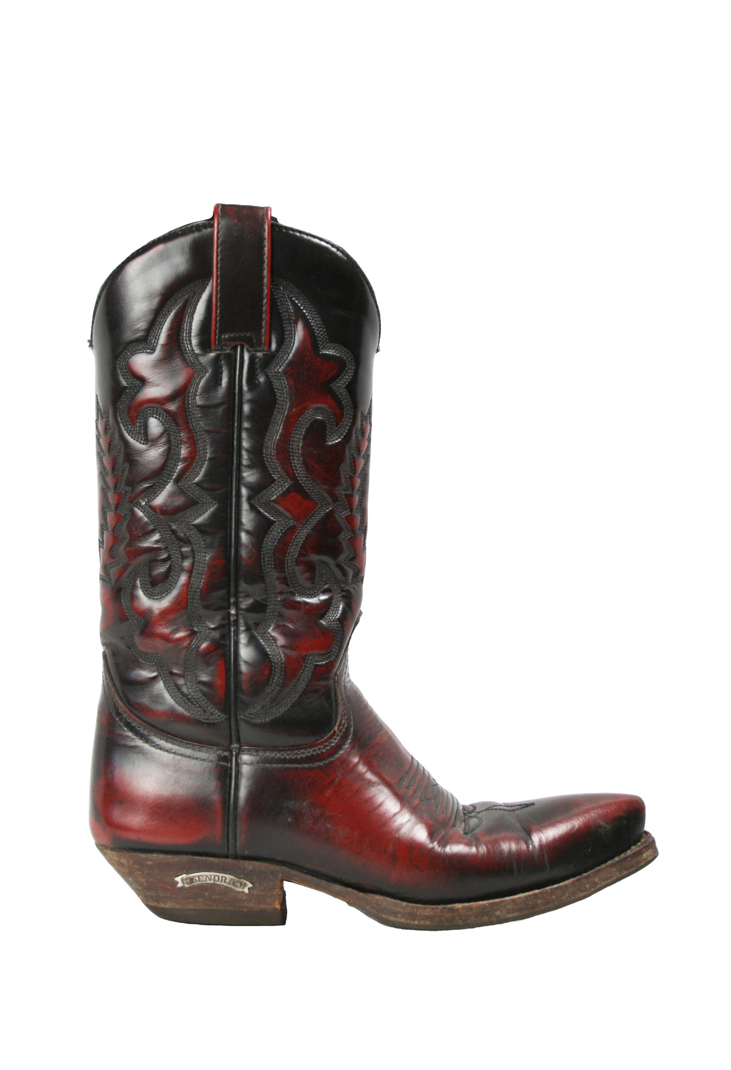 Sendra 90S Y2K Maxi Fuschia Cowboy Western Gradient Boots Vintage Size US 6 / IT 36 - 1 Thumbnail