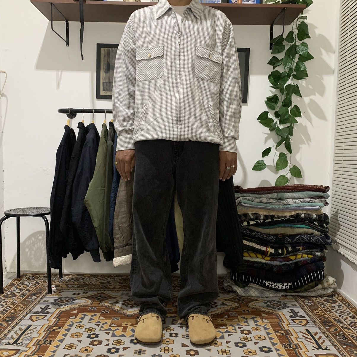 Flannel × Vintage Tartan work jacket zip flannel shirt by Harver & Sharay Size US L / EU 52-54 / 3 - 9 Thumbnail