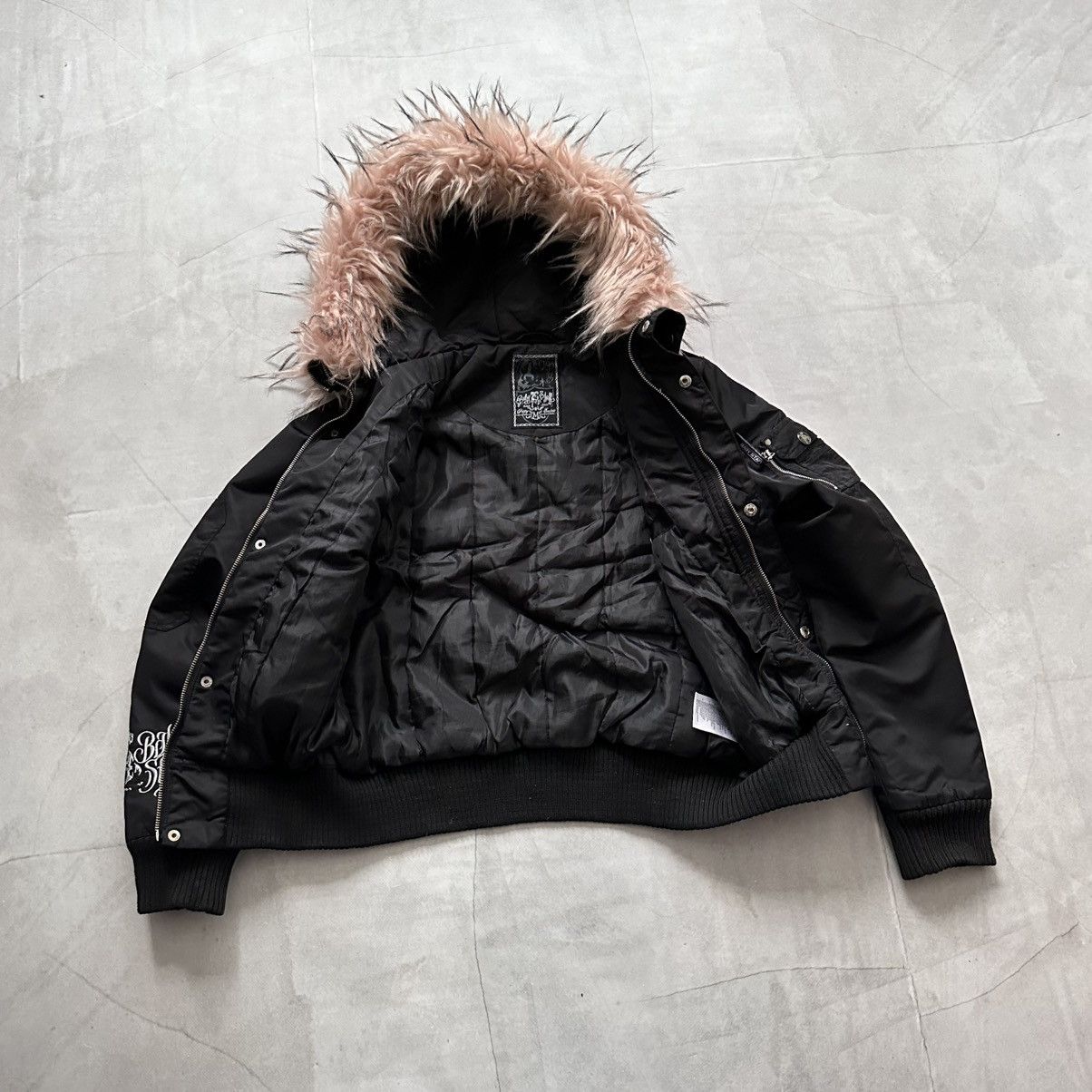 Hysteric Glamour × Undercover Punk Crop Bomber Jacket Fur LGB If Six Was Nine Vibe Size M / US 6-8 / IT 42-44 - 13 Thumbnail