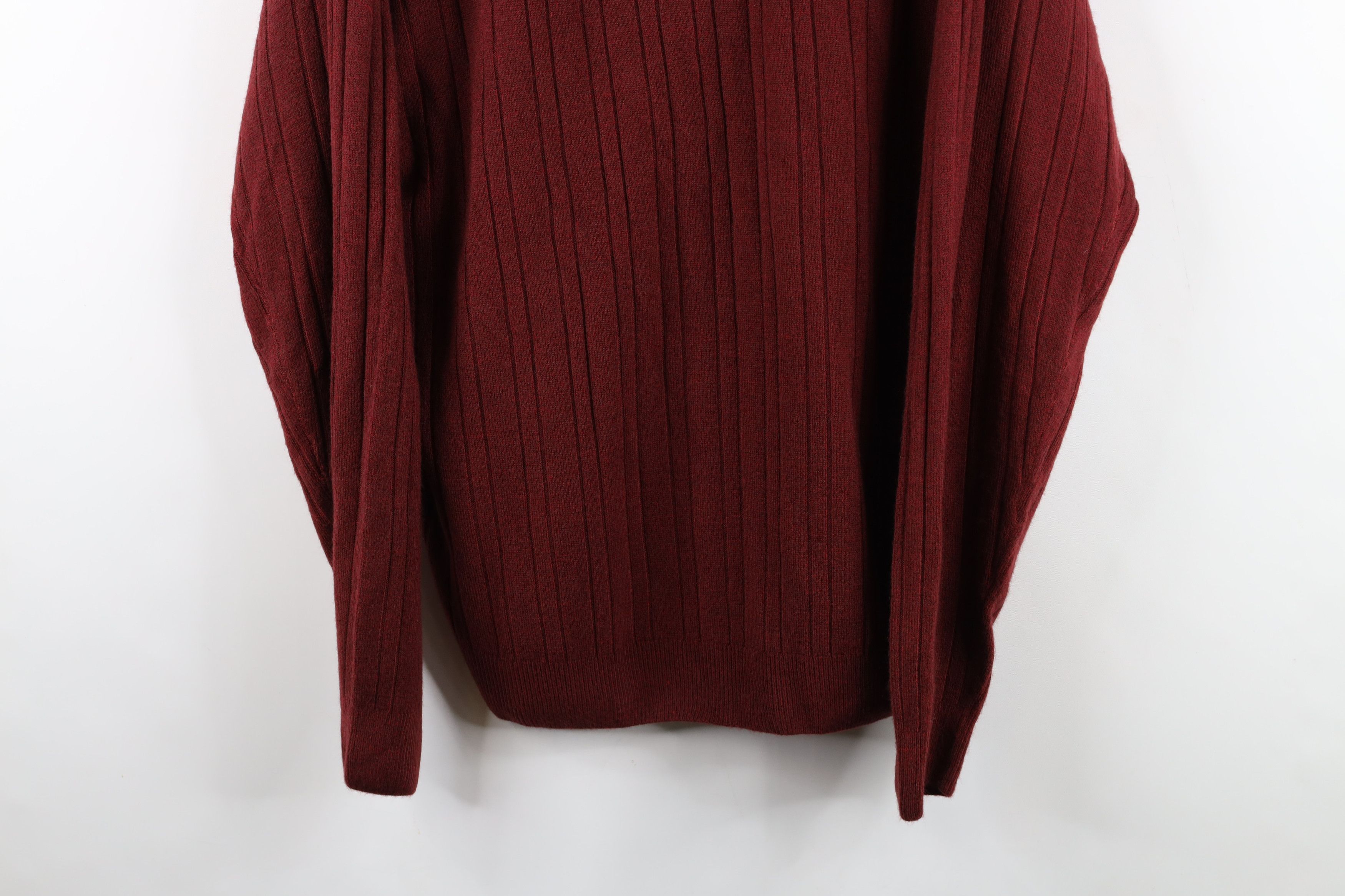 Vintage Deadstock Vintage 90s Streetwear Ribbed Collared Sweater Size US L / EU 52-54 / 3 - 3 Thumbnail