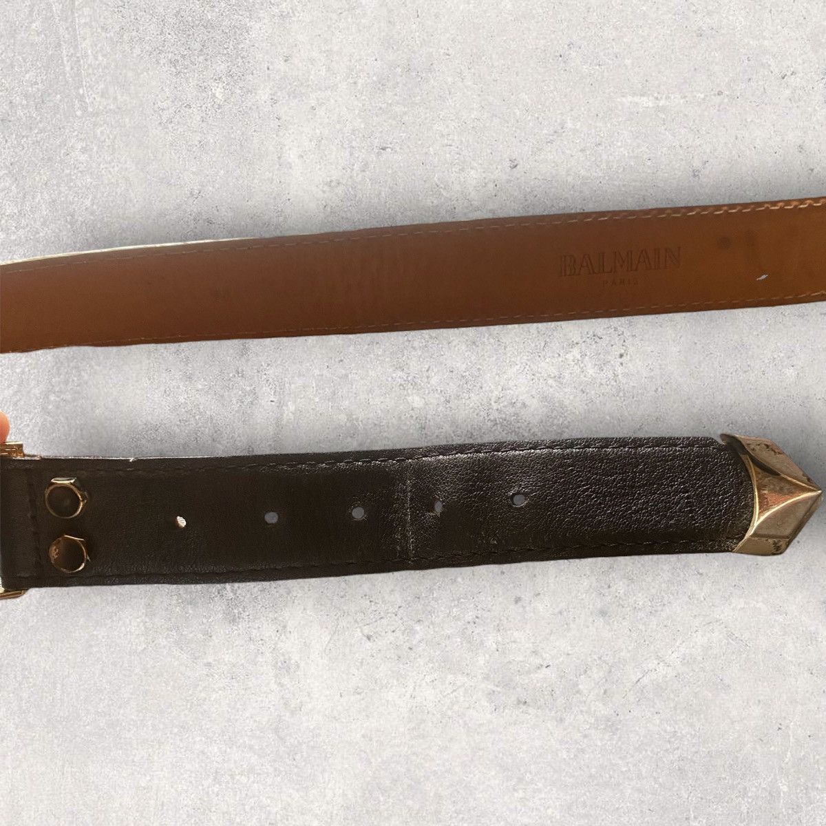 Balmain Balmain Double Bull Buckle Belt Size 32 - 5 Thumbnail
