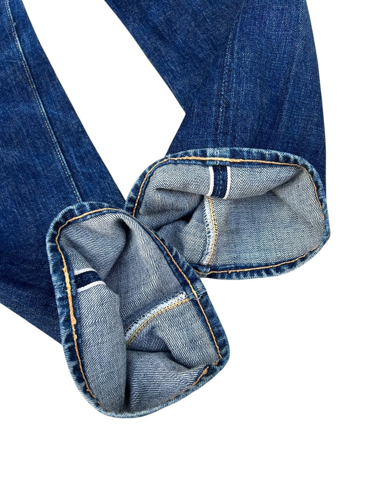 Full Count & Co. Vintage Full Count Japan Fade Blue Denim Selvedge Jeans Size US 31 - 7 Thumbnail
