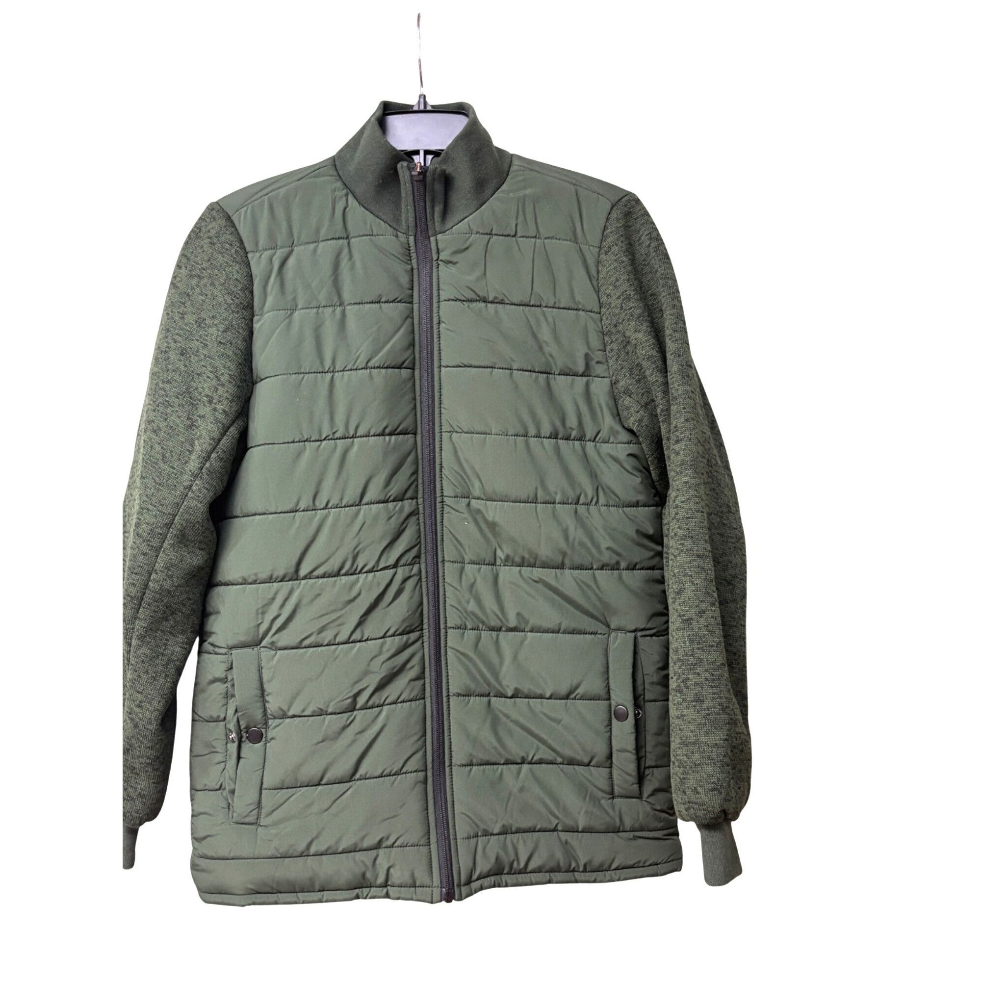 Other Zella Mixed Media Recycled Polyester Jacket, Olive Green, Sz Size S / US 4 / IT 40 - 10 Thumbnail