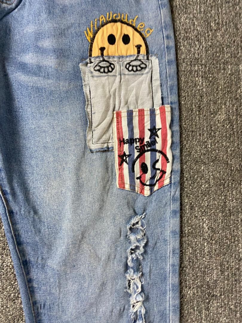 Japanese Brand Japanese Brand KOJI Elastic Waist Distressed Jeans (197) Size US 28 / EU 44 - 11 Thumbnail
