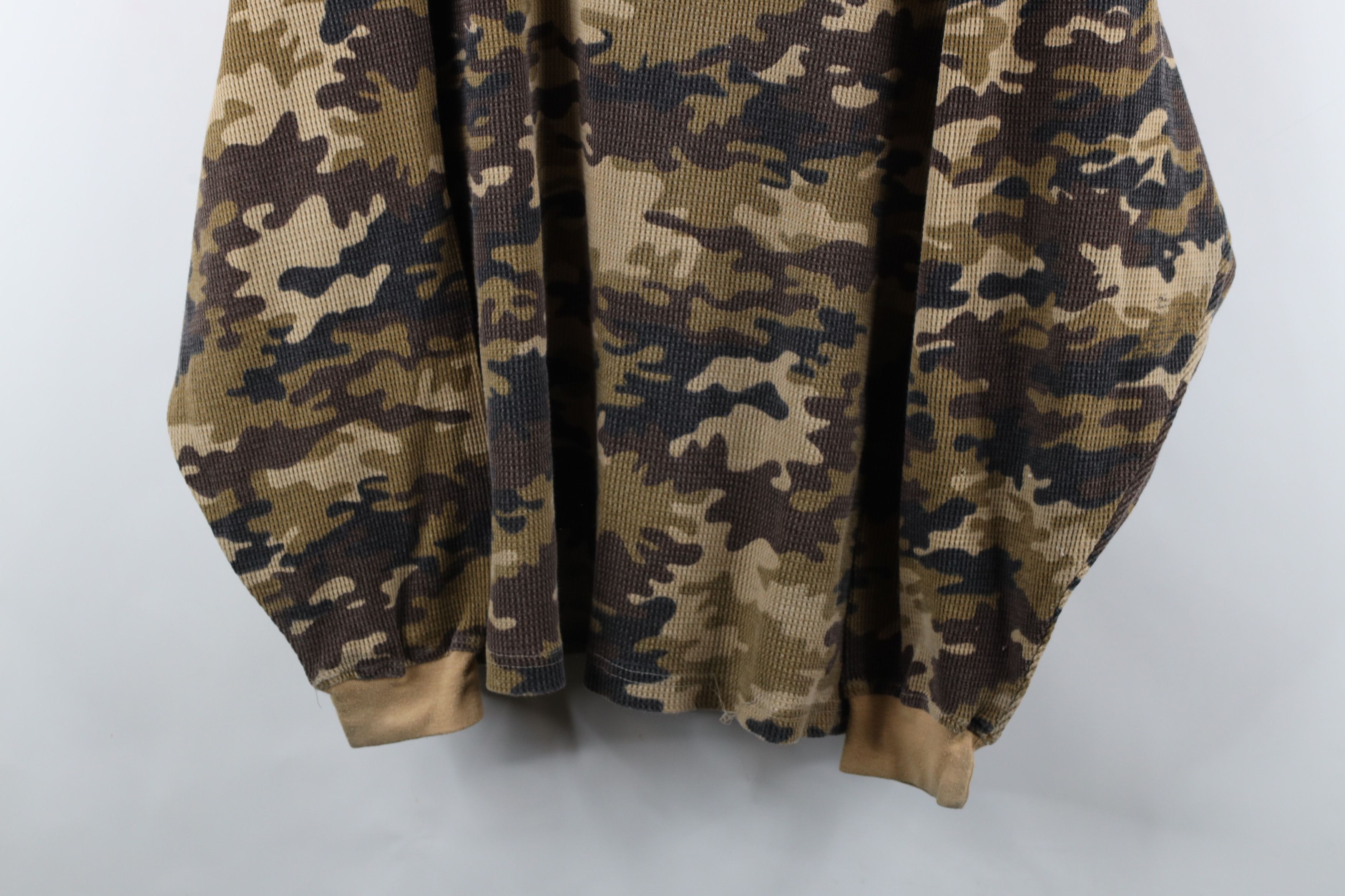 Vintage Vintage 90s Streetwear Camouflage Knit Long Sleeve T-Shirt Size US XXL / EU 58 / 5 - 3 Thumbnail