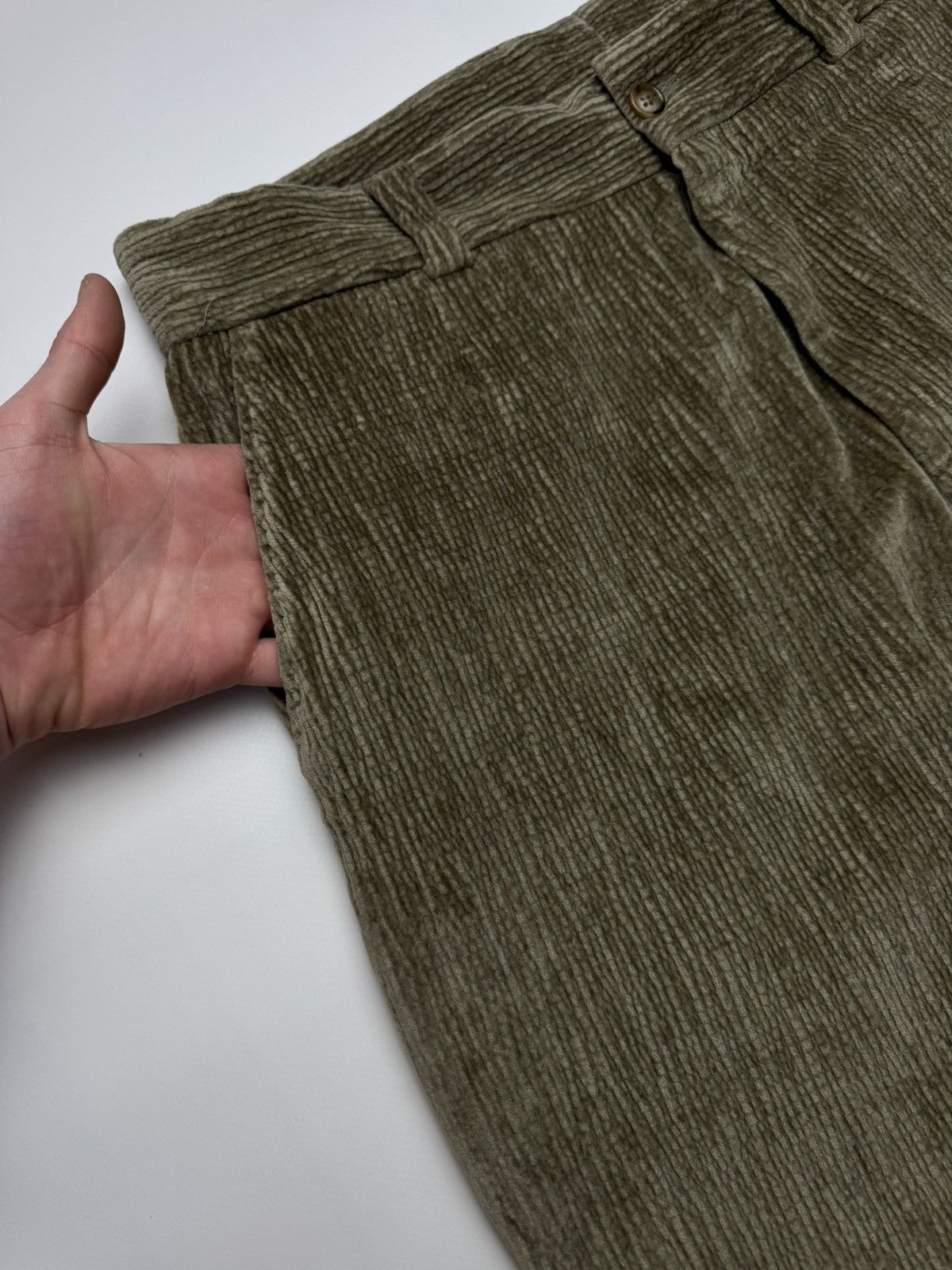 Dolce & Gabbana Dolce & Gabbana Archive Textured Corduroy Zipped Hem Pants Size US 35 - 3 Thumbnail