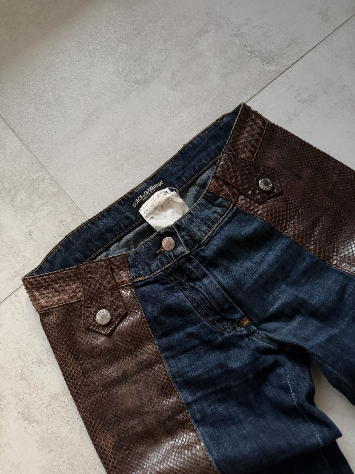 Dolce & Gabbana Vintage Dolce and Gabbana python pants Size 26" / US 2 / IT 38 - 2 Thumbnail