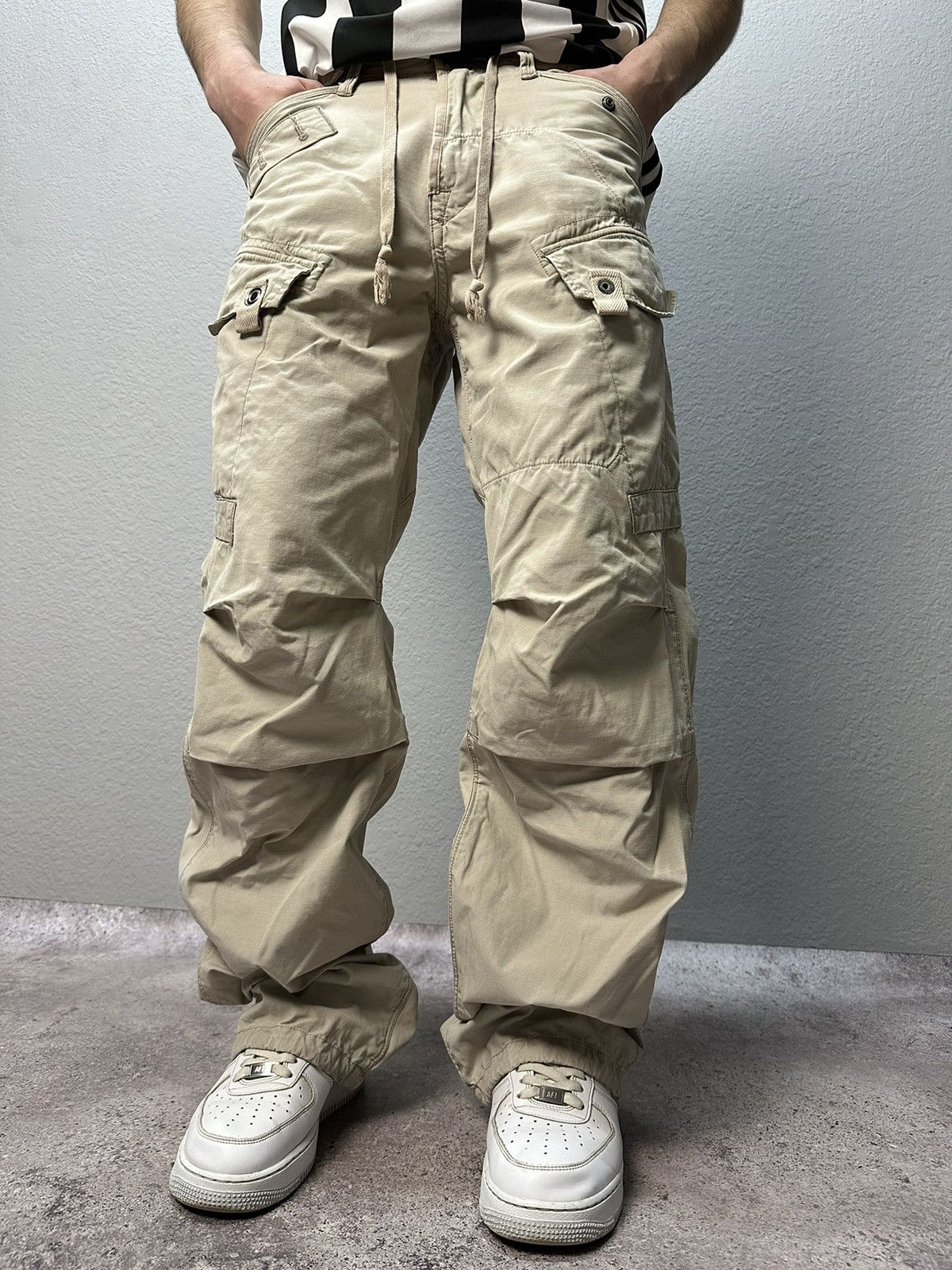 Vintage G-Star Raw Denim Jeans Embroidered Big Logo Y2K