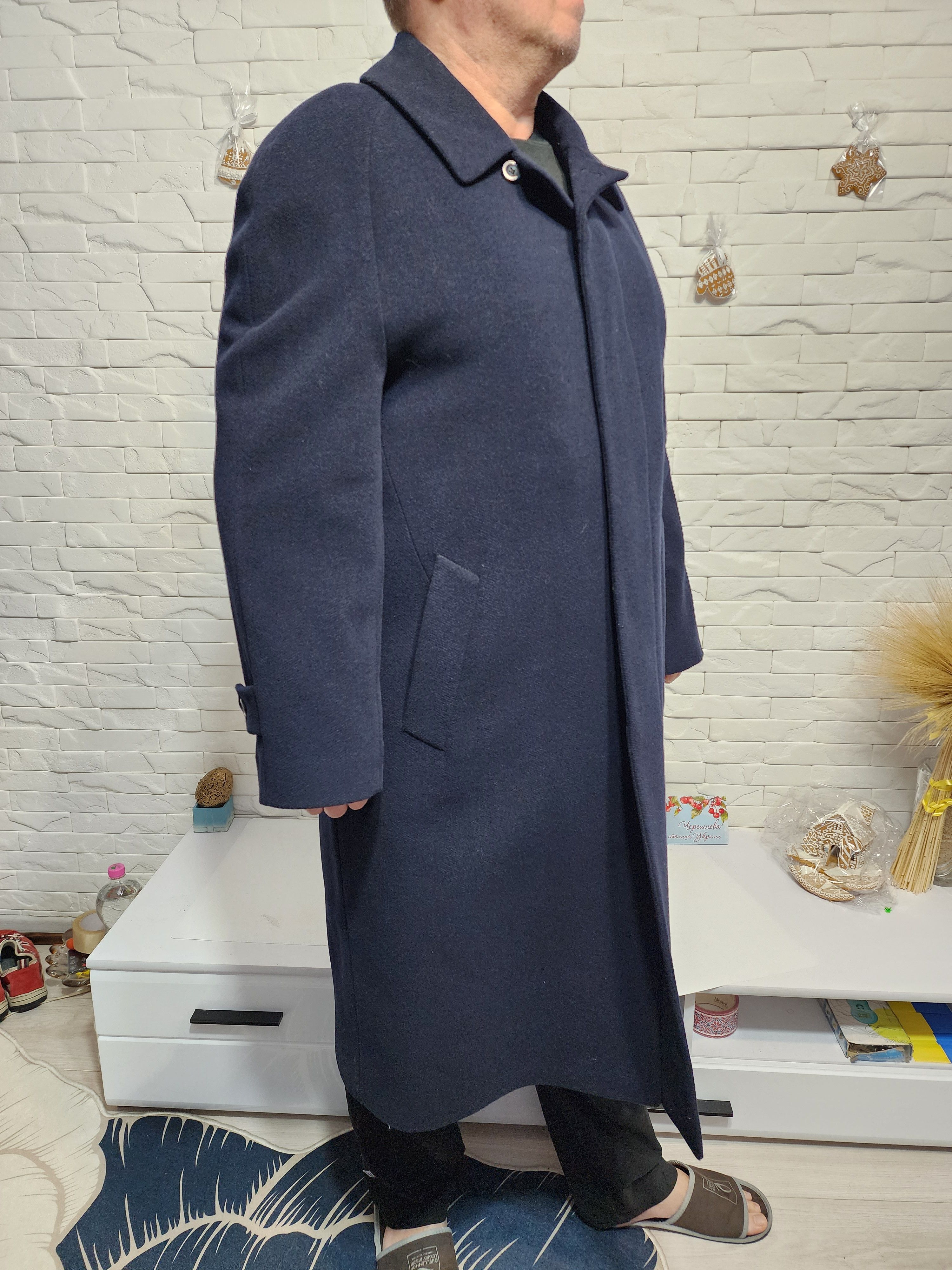 Uniqlo Stylish Men's Long Wool Coat. Size US L / EU 52-54 / 3 - 3 Thumbnail