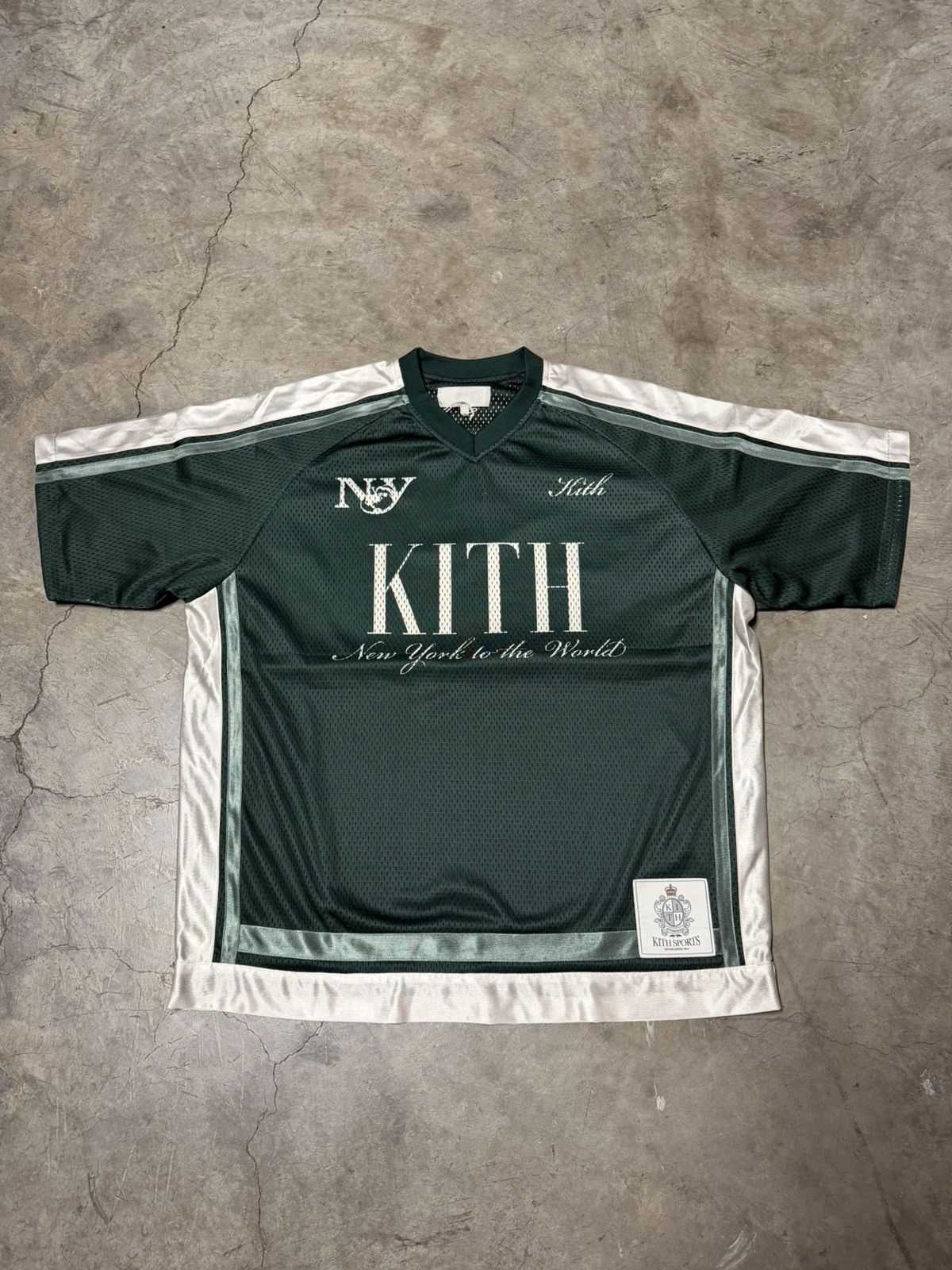 Kith Kith NY To The World Mesh Longsleeve Jersey | Grailed