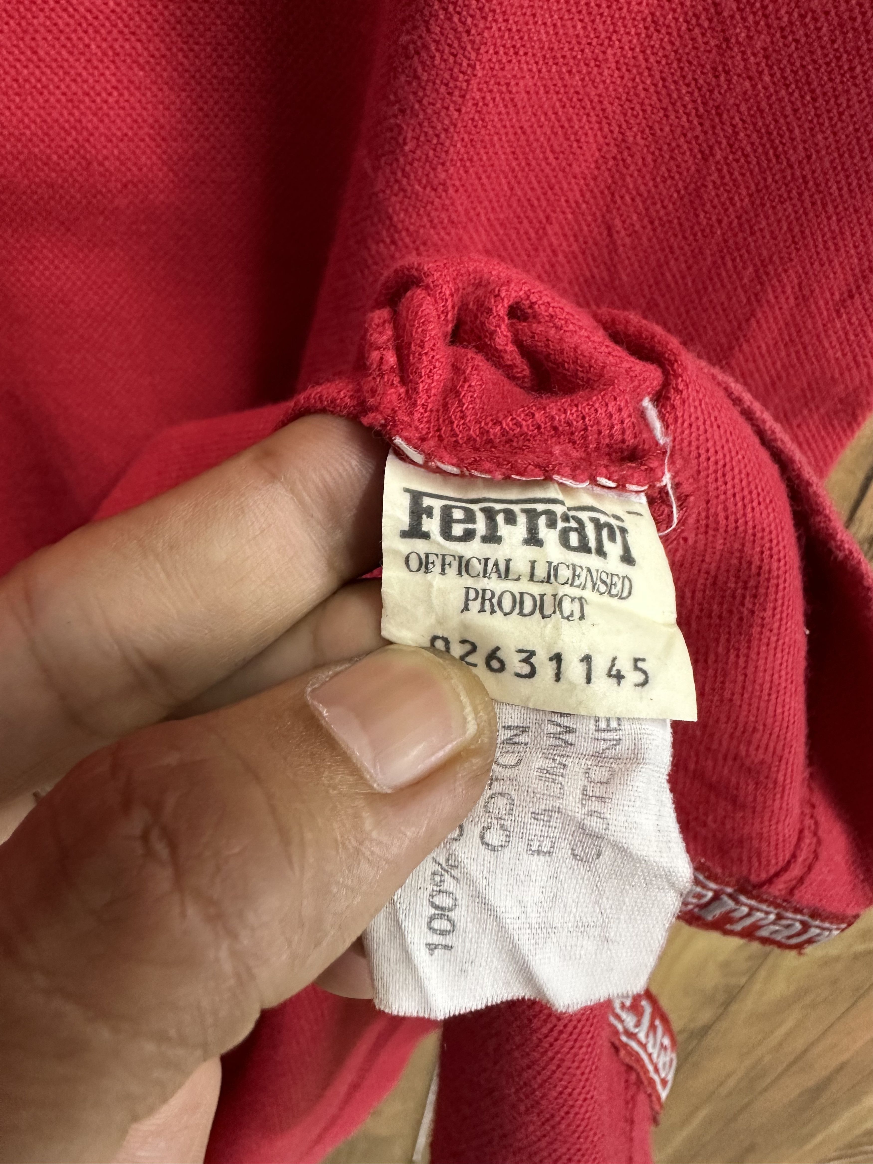 Ferrari Ferrari F1 World Championship 2004 Polo Red Washed A323 Size US M / EU 48-50 / 2 - 8 Thumbnail