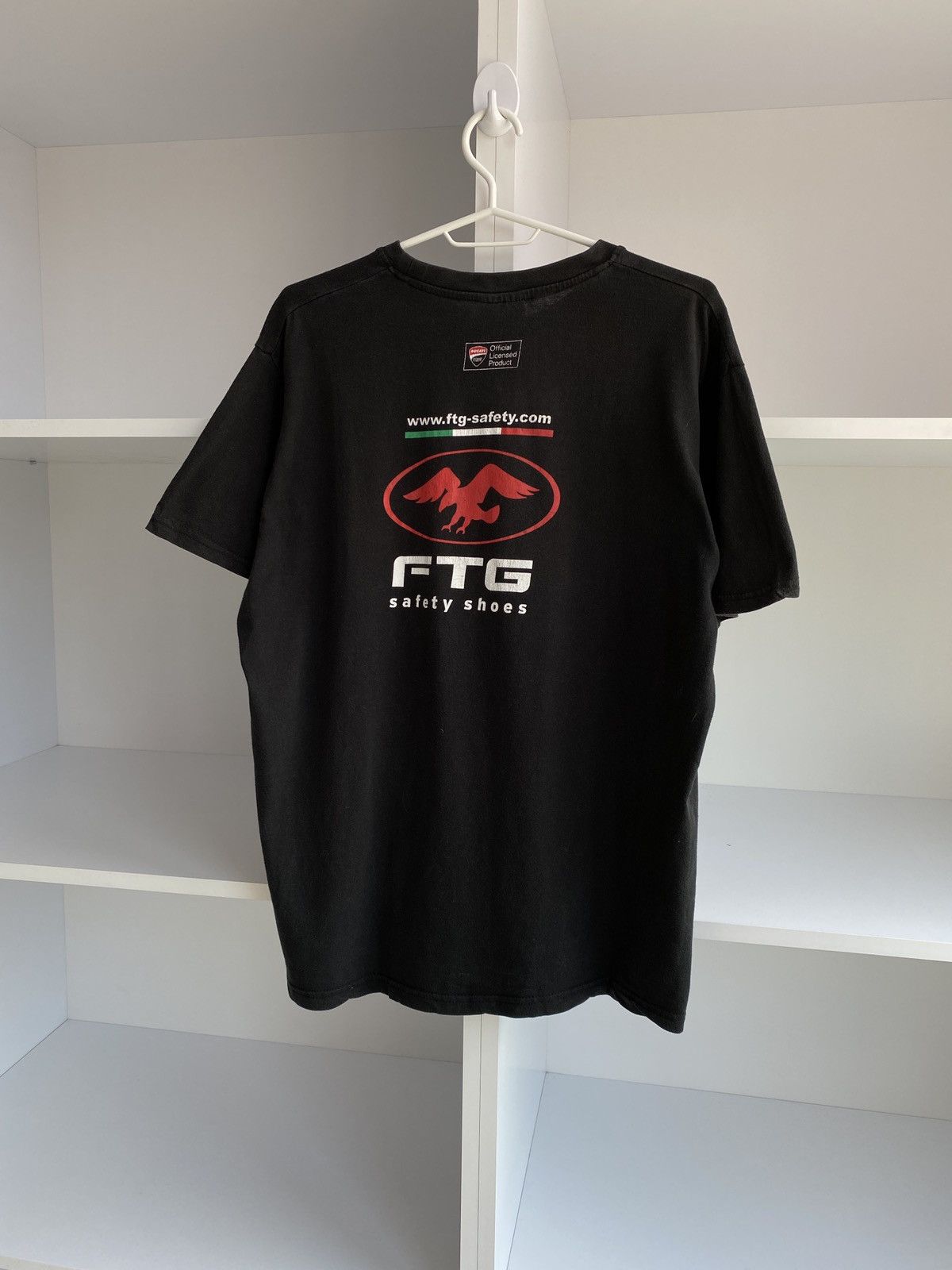 Ducati × Vintage Vintage Ducati Ftg Safety shoes tee Size US XL / EU 56 / 4 - 8 Thumbnail