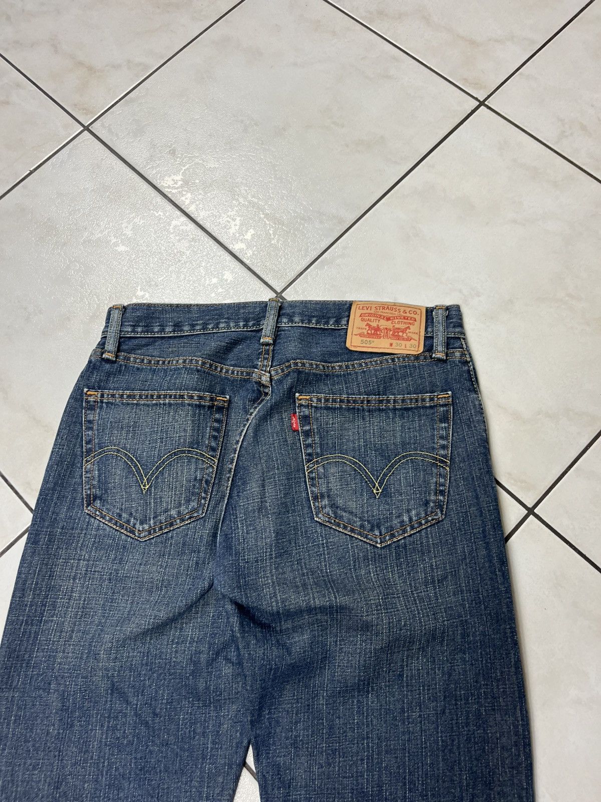 Levi's × Vintage Vintage 90s Levi’s 505 jeans denim coupe droite straight fit Size US 30 / EU 46 - 13 Thumbnail