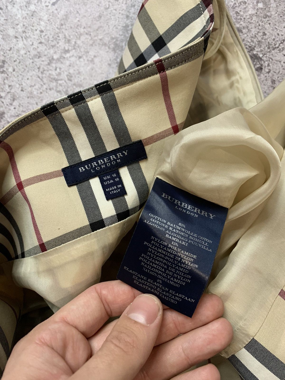 Burberry × Vintage Vintage Burberry Skirt Nova Check women Size 32" / US 10 / IT 46 - 3 Thumbnail