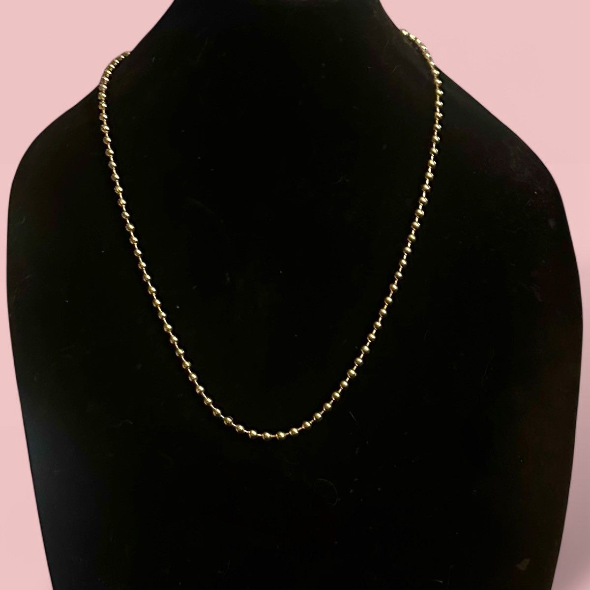 Vintage Vintage gold tone ball chain necklace Size ONE SIZE - 1 Thumbnail