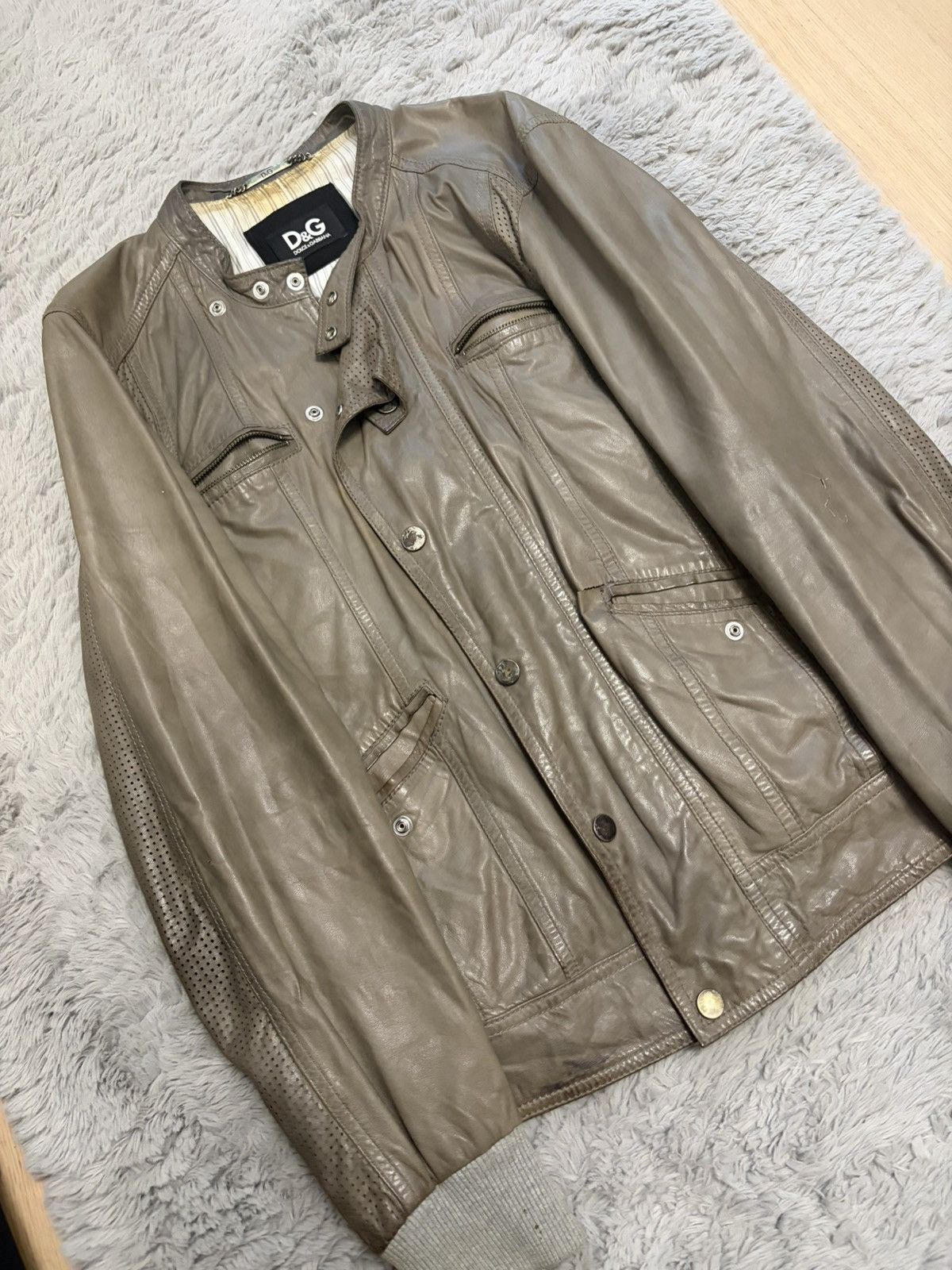 Dolce & Gabbana Dolce&gabbana vintage 2000s leather jacket swag y2k Size M / US 6-8 / IT 42-44 - 2 Thumbnail