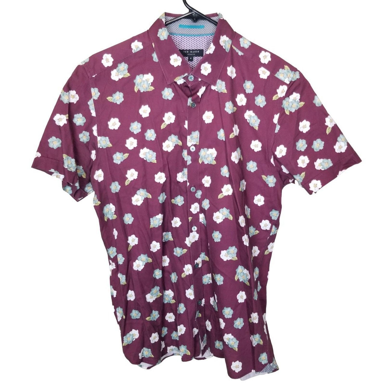 Ted Baker Ted Baker Mens Floral Shirt Size 4 Large Preppy Classic Size US L / EU 52-54 / 3 - 1 Thumbnail