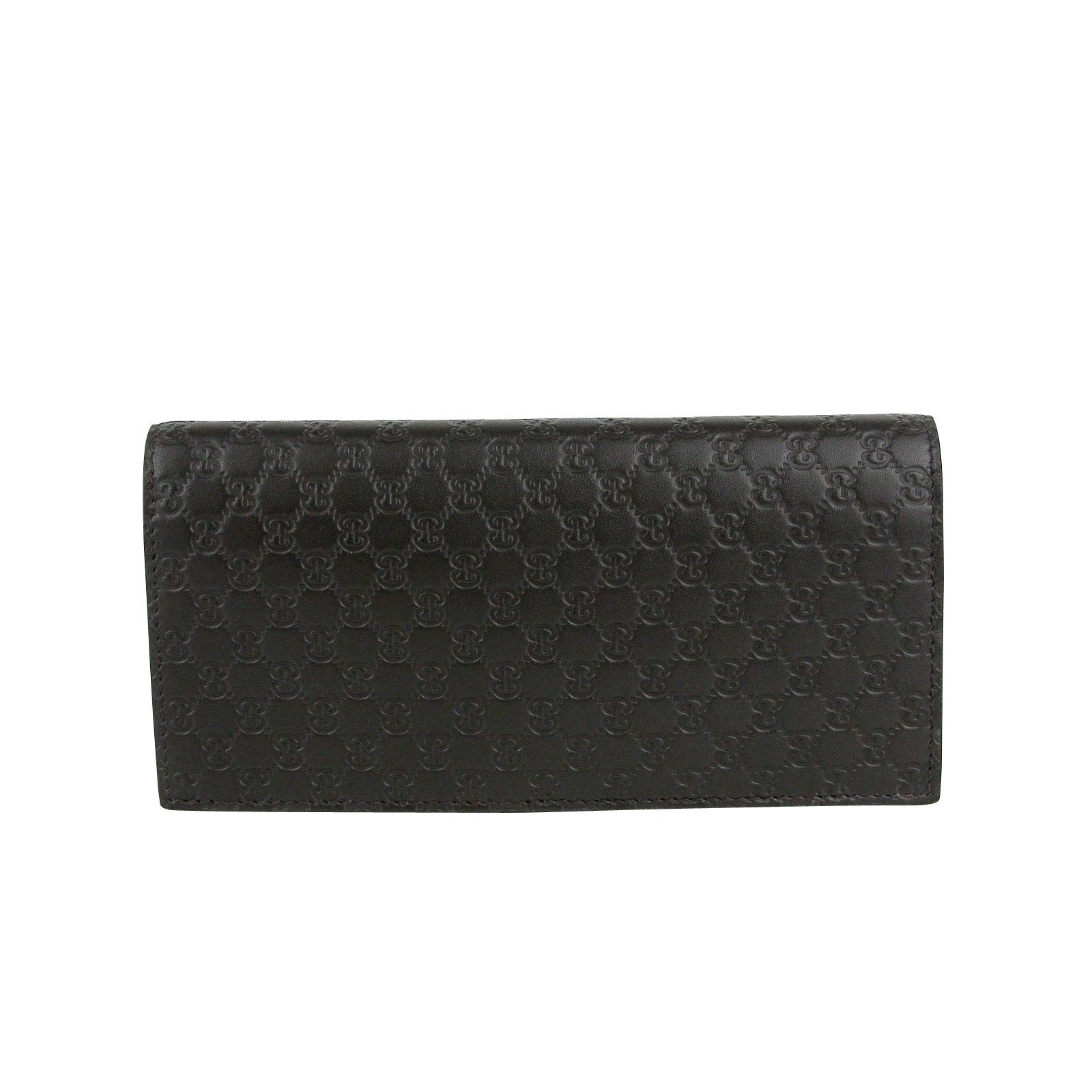Gucci Men's Microssima Brown Leather Wallet With ID window Size ONE SIZE - 1 Thumbnail