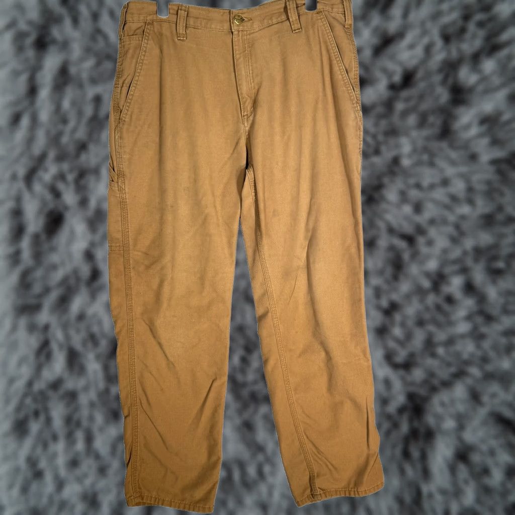Carhartt Carhartt Pants Mens 34x32 Brown Dungaree Fit Canvas Durable Workwear Utility Modern Carhartt Logo Size US 34 / EU 50 - 1 Thumbnail