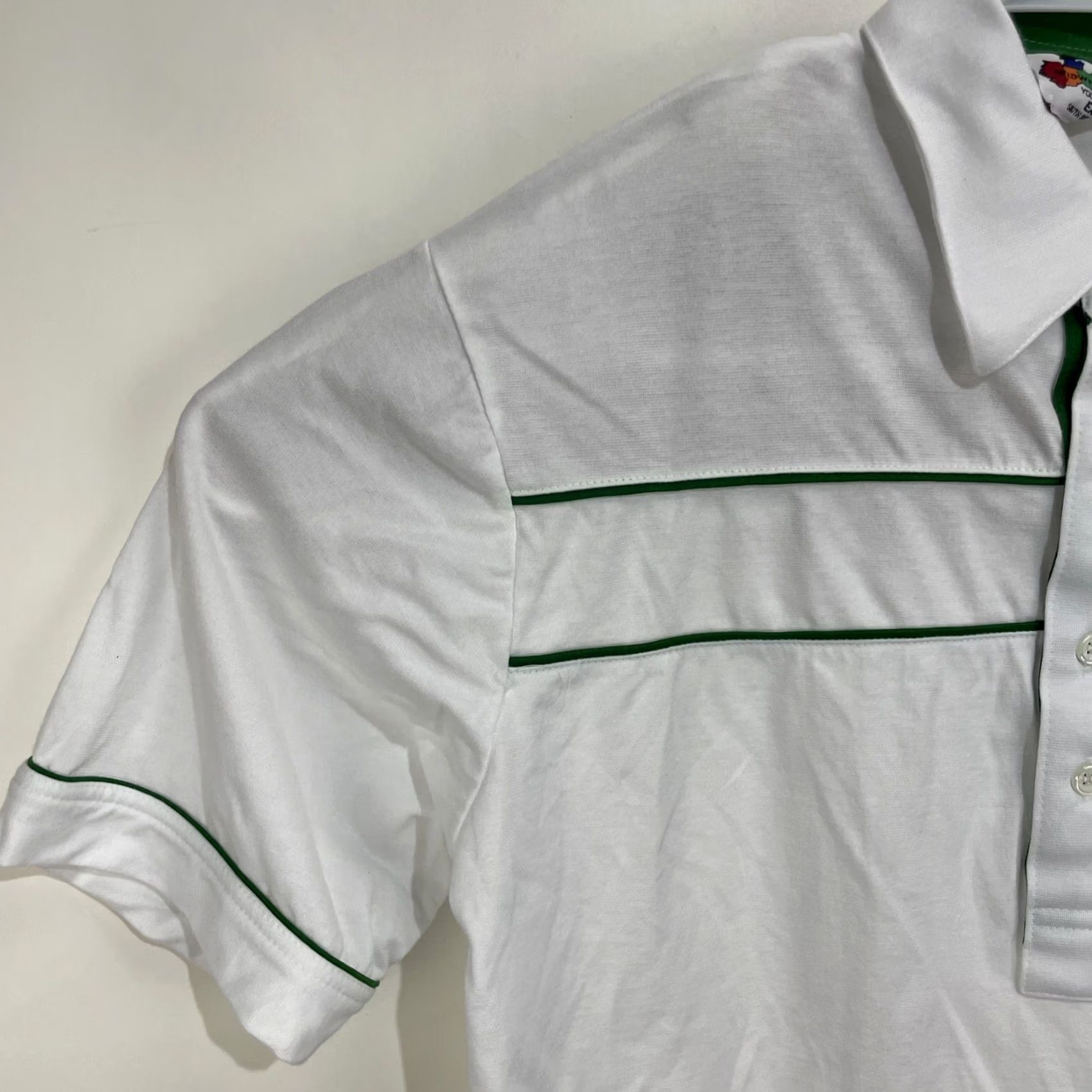 Vintage VINTAGE Midwest Quality Air Transport Polo Shirt Pocket 1/2 Button Large White Size US L / EU 52-54 / 3 - 5 Thumbnail