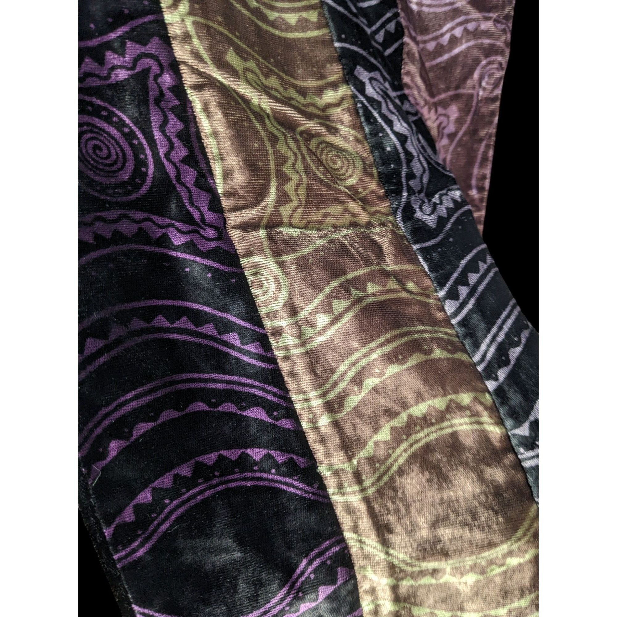 Other Michele Ratte Handmade Velvet Scarf With Fringe Multicolor Size ONE SIZE - 4 Thumbnail
