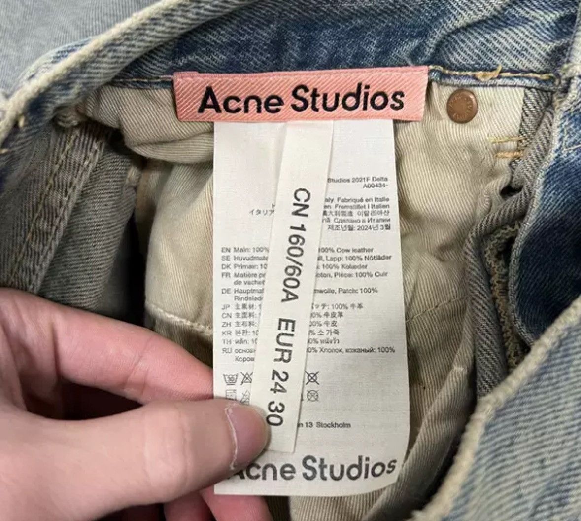 Acne Studios Acne studios Vintage wash to make old cropped jeans Size US 30 / EU 46 - 7 Thumbnail