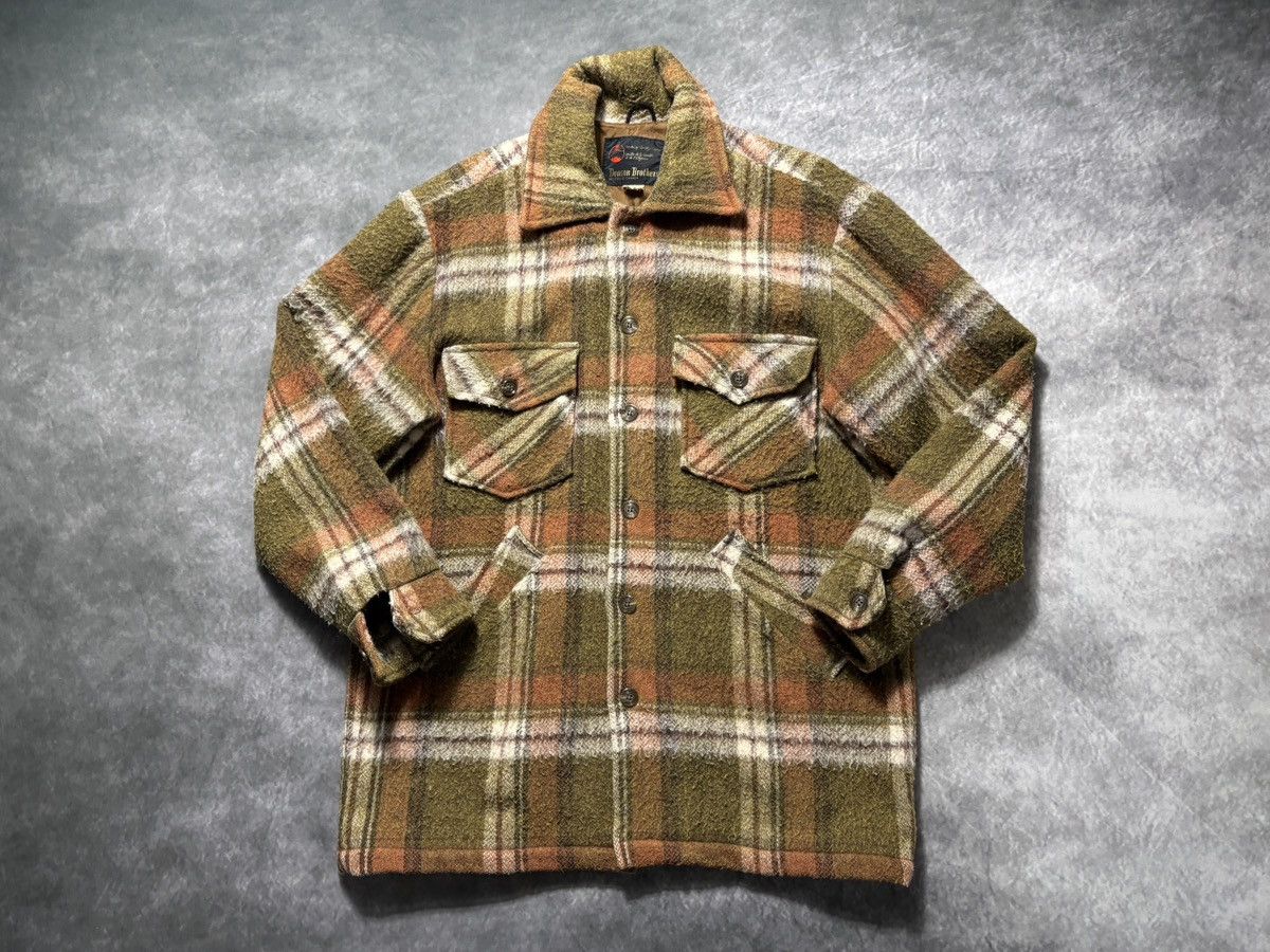 Vintage Vintage Plaid Jacket Lined Chore Coat Wool Deacon Bros Hunt Size US L / EU 52-54 / 3 - 23 Thumbnail