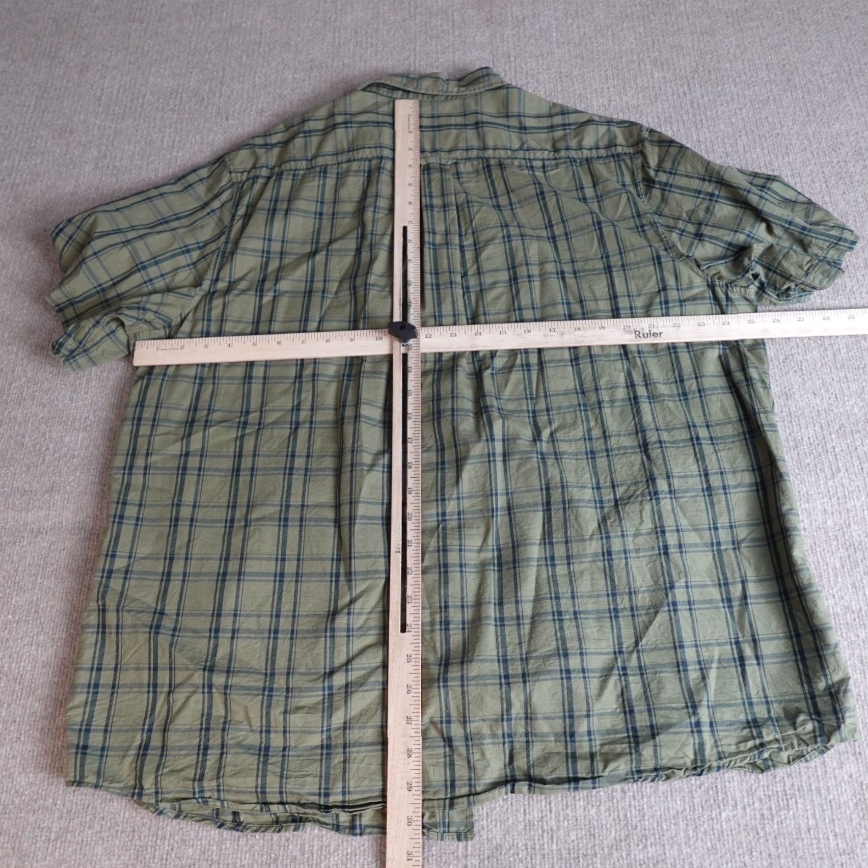 Vintage Fjallraven Shirt Mens 2XL Green Plaid Short Sleeve Ovik Lite Button-Up Casual Outdoor with Pockets Size US XXL / EU 58 / 5 - 5 Thumbnail