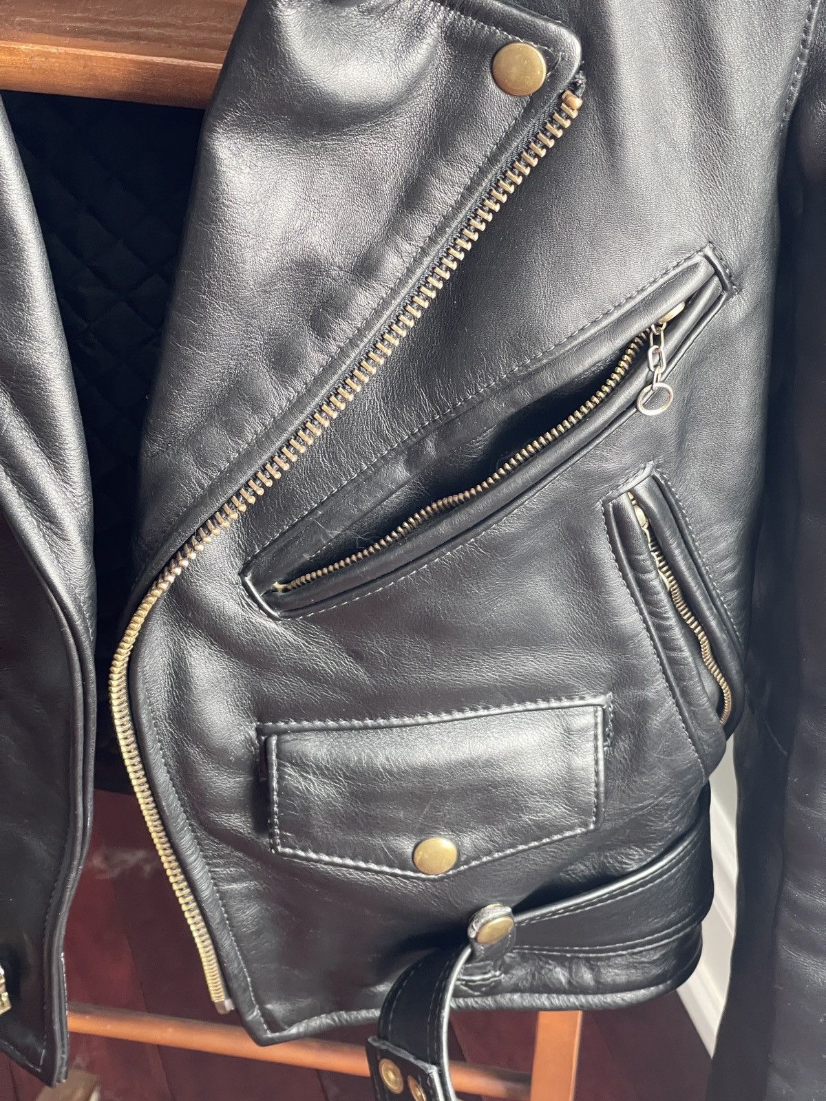 Vanson Leathers vanson c2 leather jacket rare 32 Size US XS / EU 42 / 0 - 3 Thumbnail