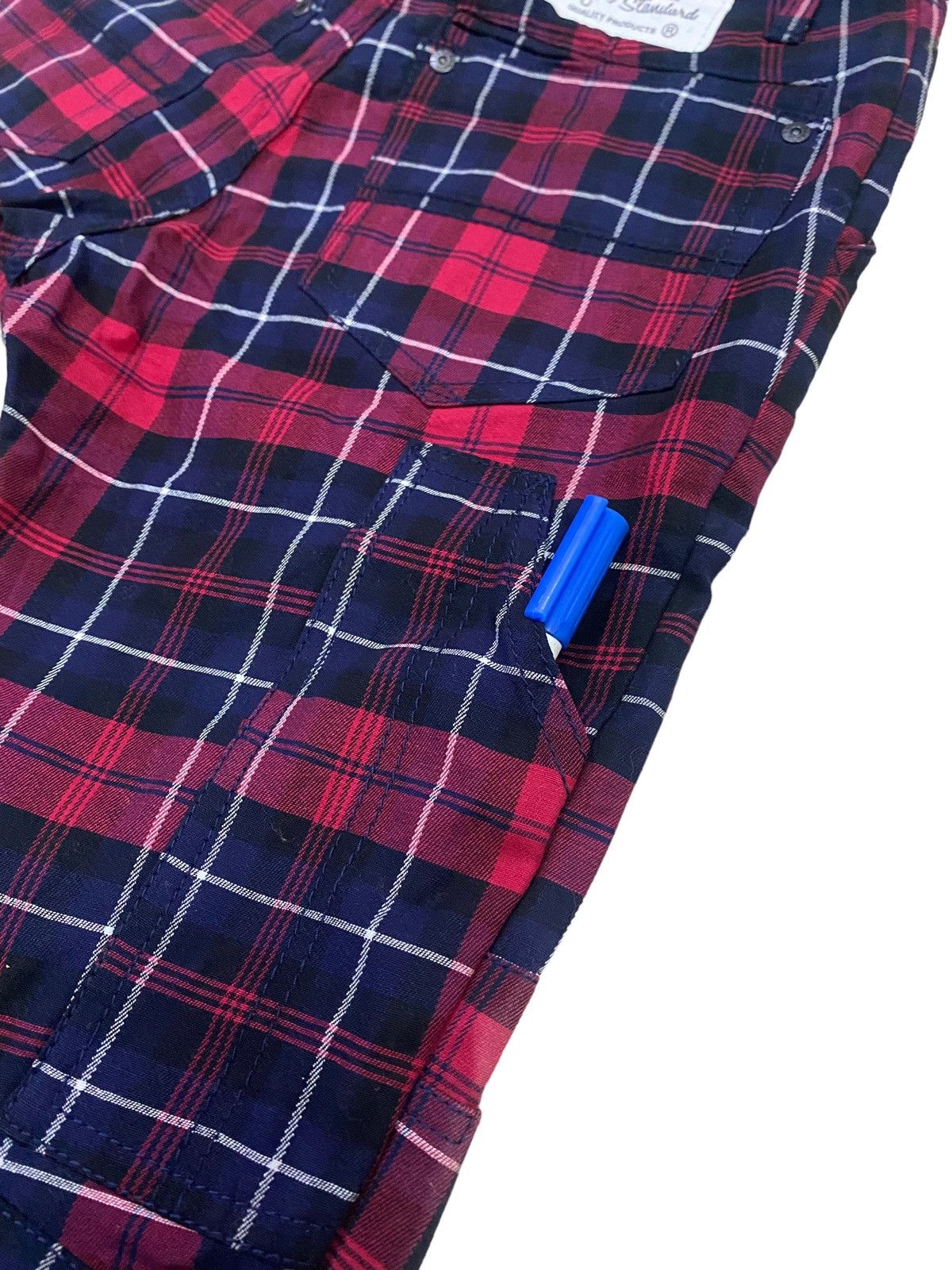 Hysteric Glamour Japanese Brand Re Dark Red Tartan Pant Size 28" / US 6 / IT 42 - 6 Thumbnail