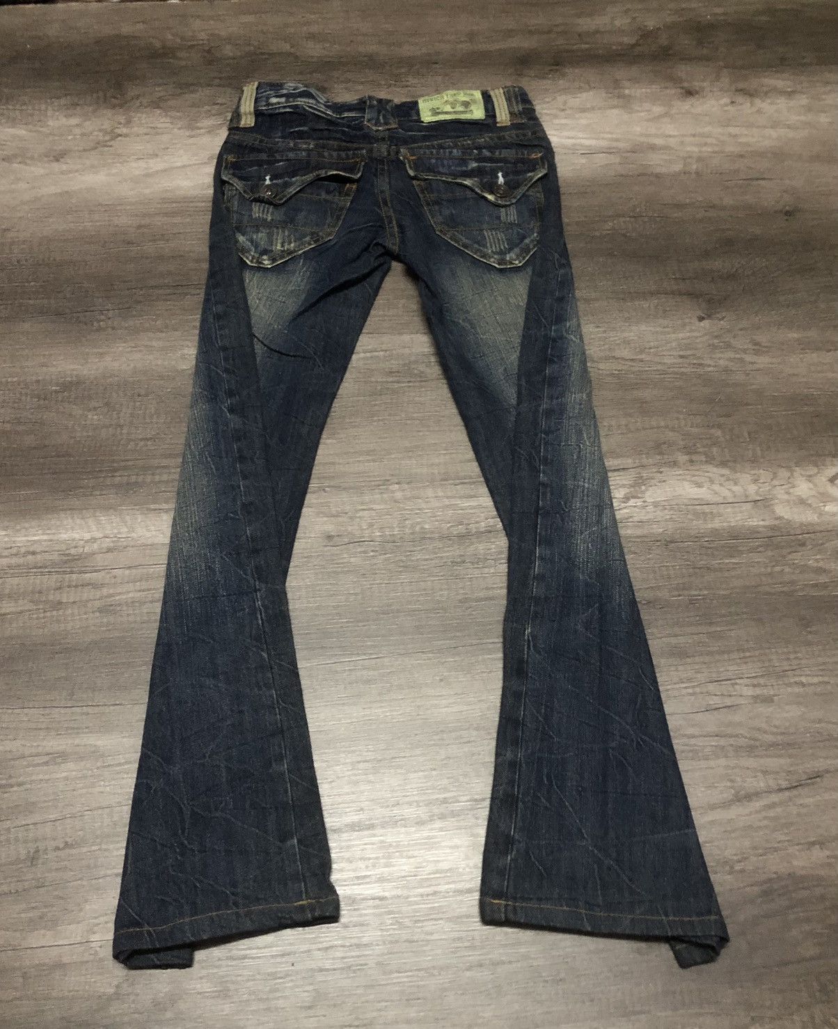 Japanese Brand VINTAGE AFRICA TARO DENIM FLARED JEANS Size 28" / US 6 / IT 42 - 8 Thumbnail