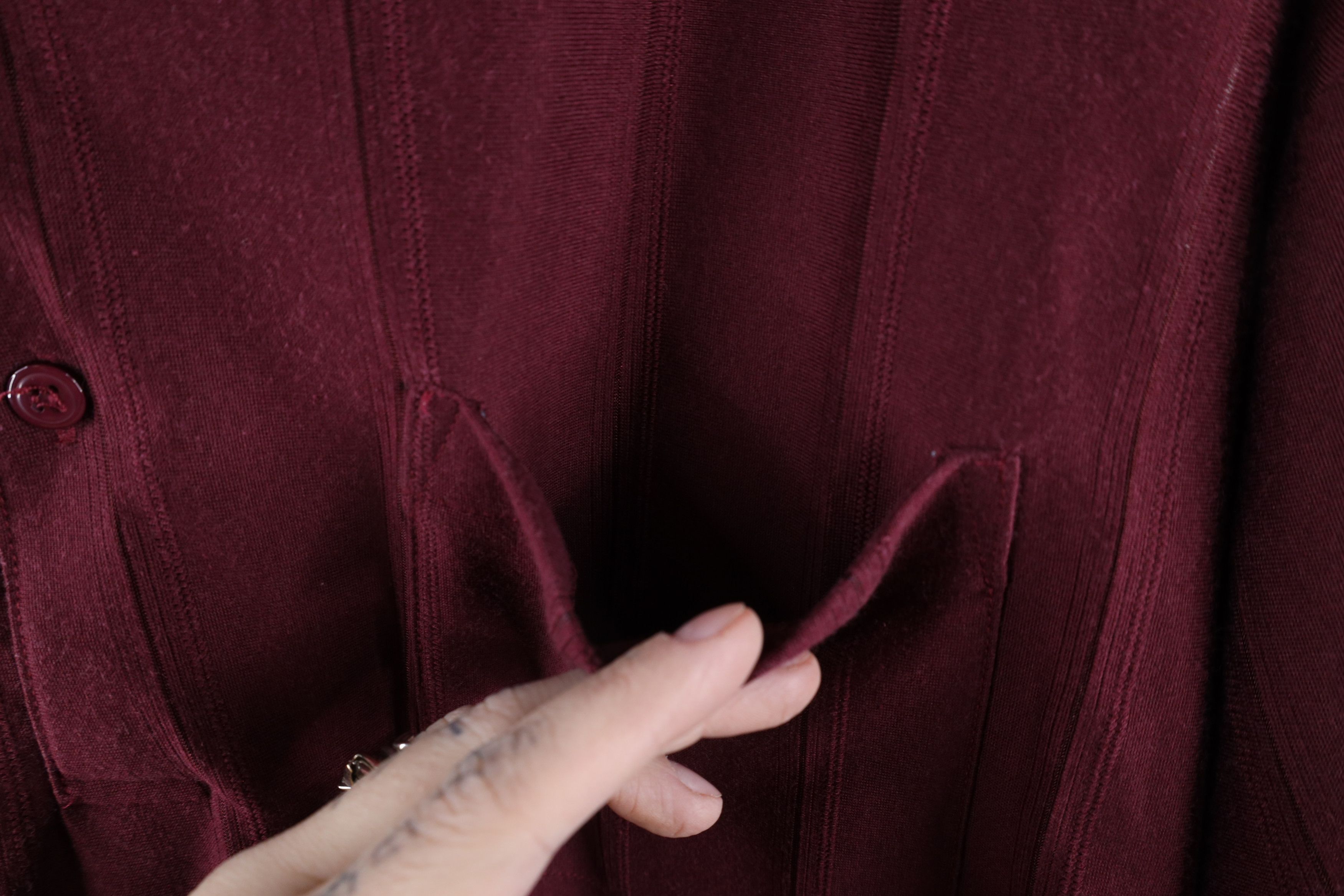 Vintage Vintage 90s Streetwear Collared Pullover Polo Shirt Maroon Size US XXL / EU 58 / 5 - 4 Thumbnail