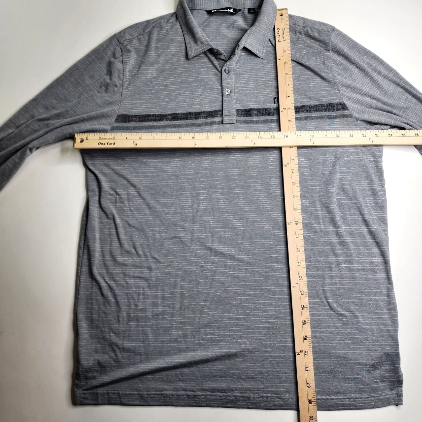 TravisMathew Travis Mathew Heater 2.0 Polo Shirt Long Sleeve Grey XL Men Size US XL / EU 56 / 4 - 5 Thumbnail