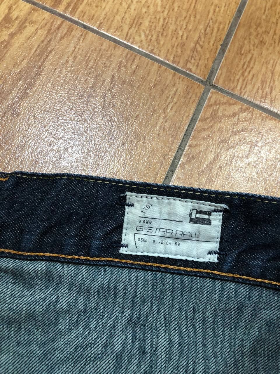 G-Star G-Star Raw 3301 Denim Dark Wash Button Fly Jeans Size US 31 - 2 Thumbnail