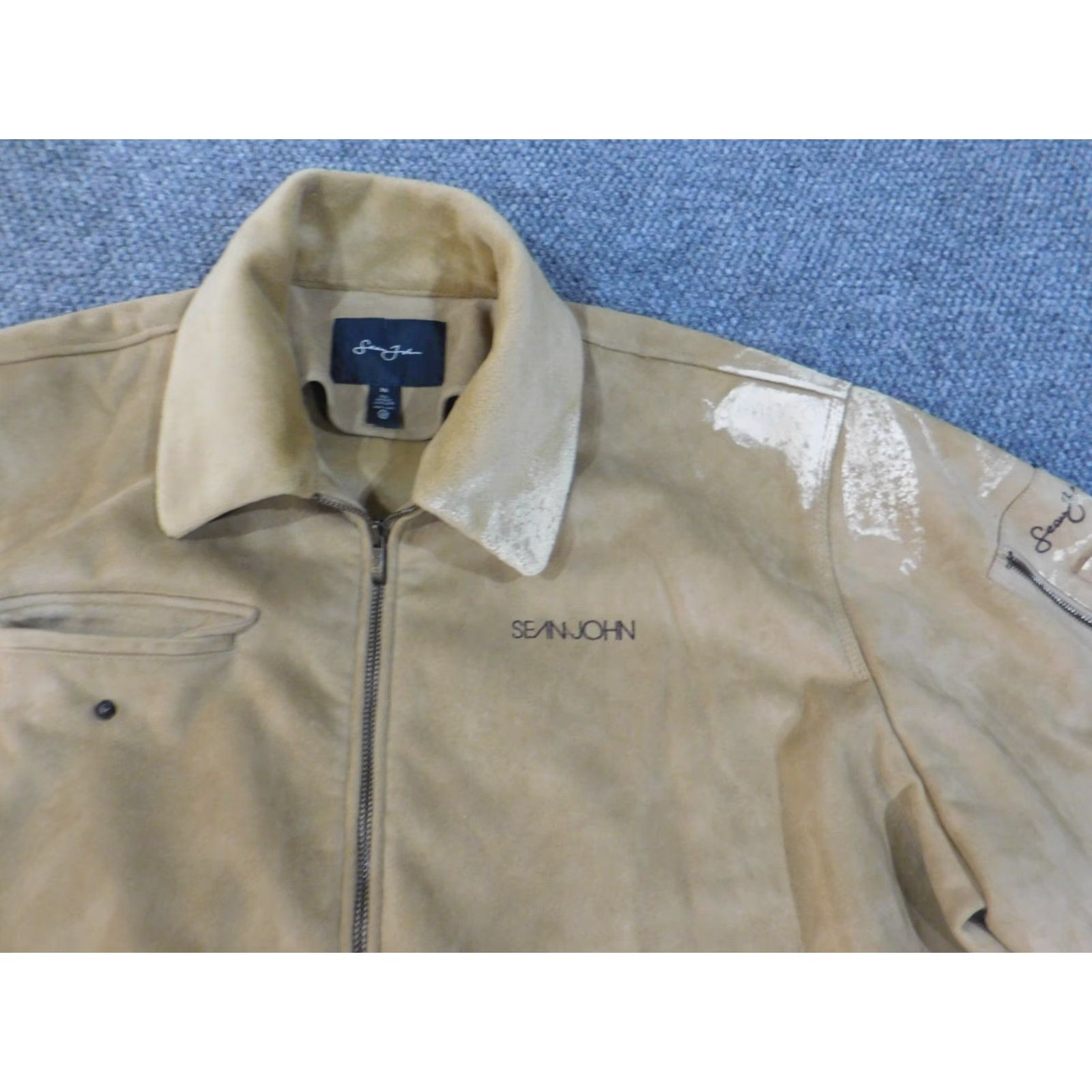 Sean John Sean John Jacket 3XL Beige Mens Bomber Zip Zip Front Grunge Vintage? No Size US XXL / EU 58 / 5 - 5 Thumbnail