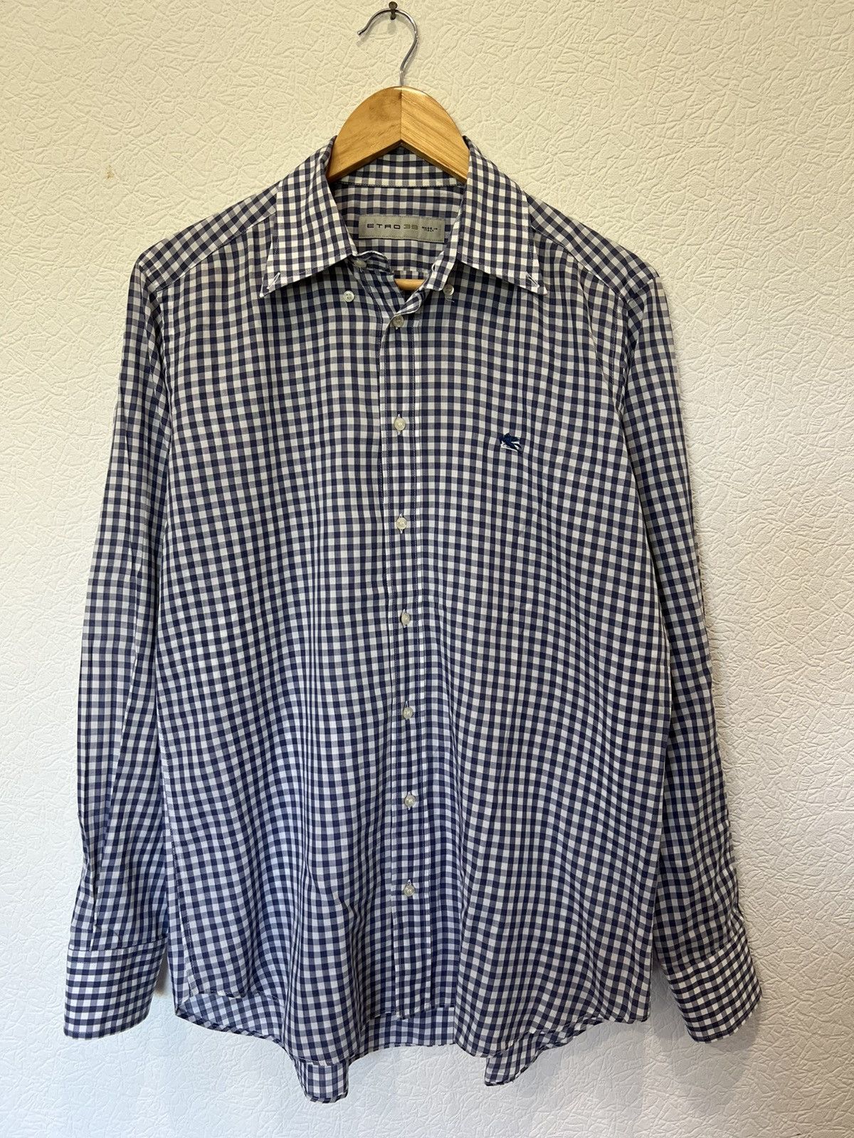 Etro Etro Button UP Shirt Classic Mens Blue Size US M / EU 48-50 / 2 - 1 Thumbnail