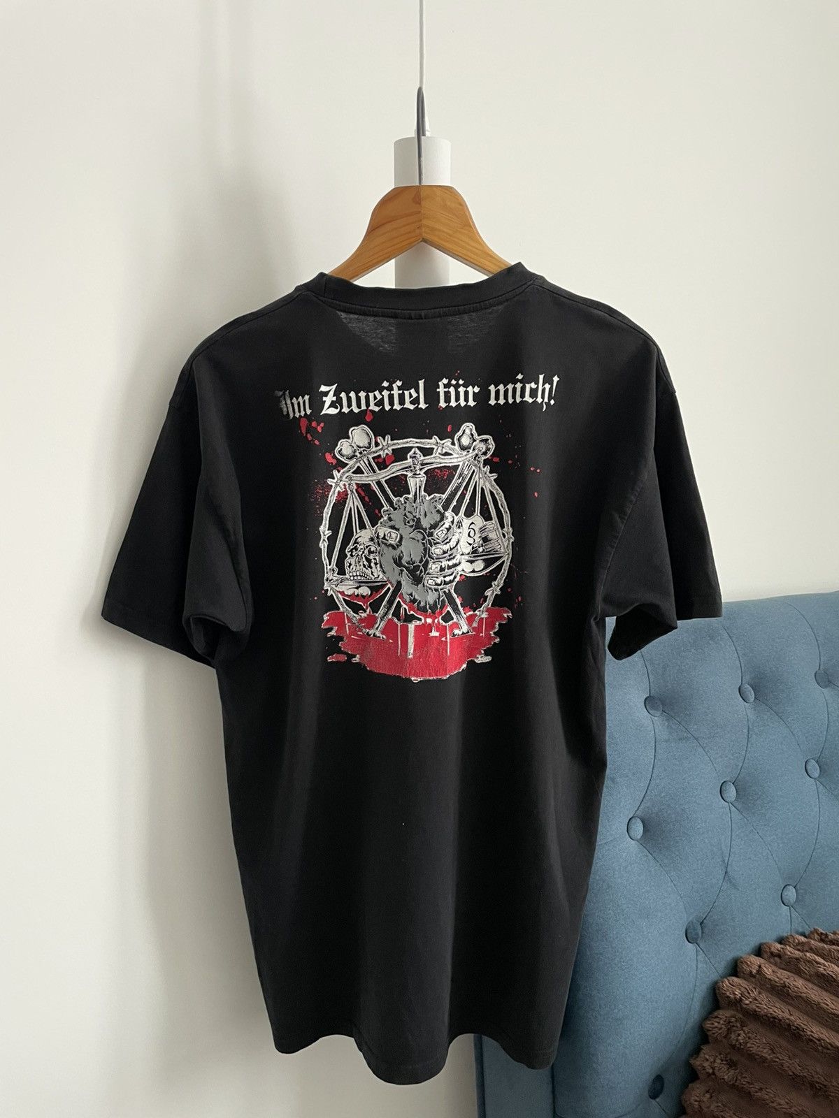 Band Tees Vintage Krawall Bruder 1990’s Band Rock T-Shirt Black RARE Size US L / EU 52-54 / 3 - 1 Thumbnail