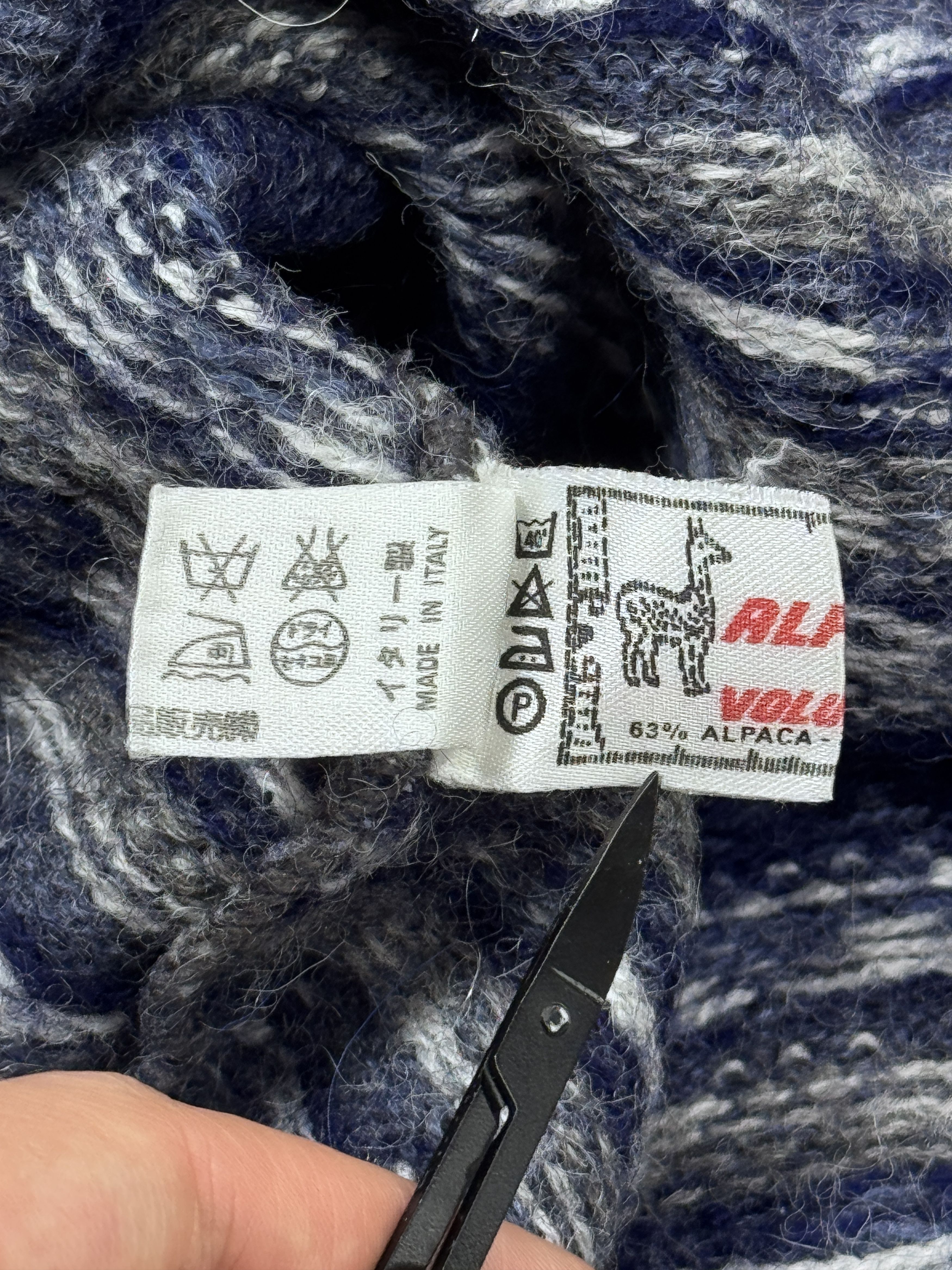 Vintage Vintage 70s Silvy Sweater Alpaca Wool Geometric Pattern Size US M / EU 48-50 / 2 - 16 Thumbnail