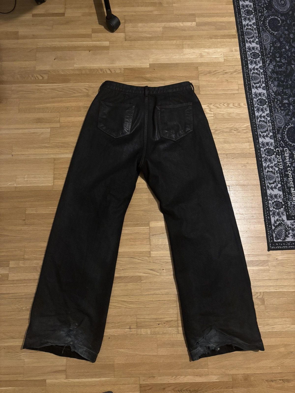 Rick Owens Rick Owens Waxed Denim Size US 31 - 2 Thumbnail